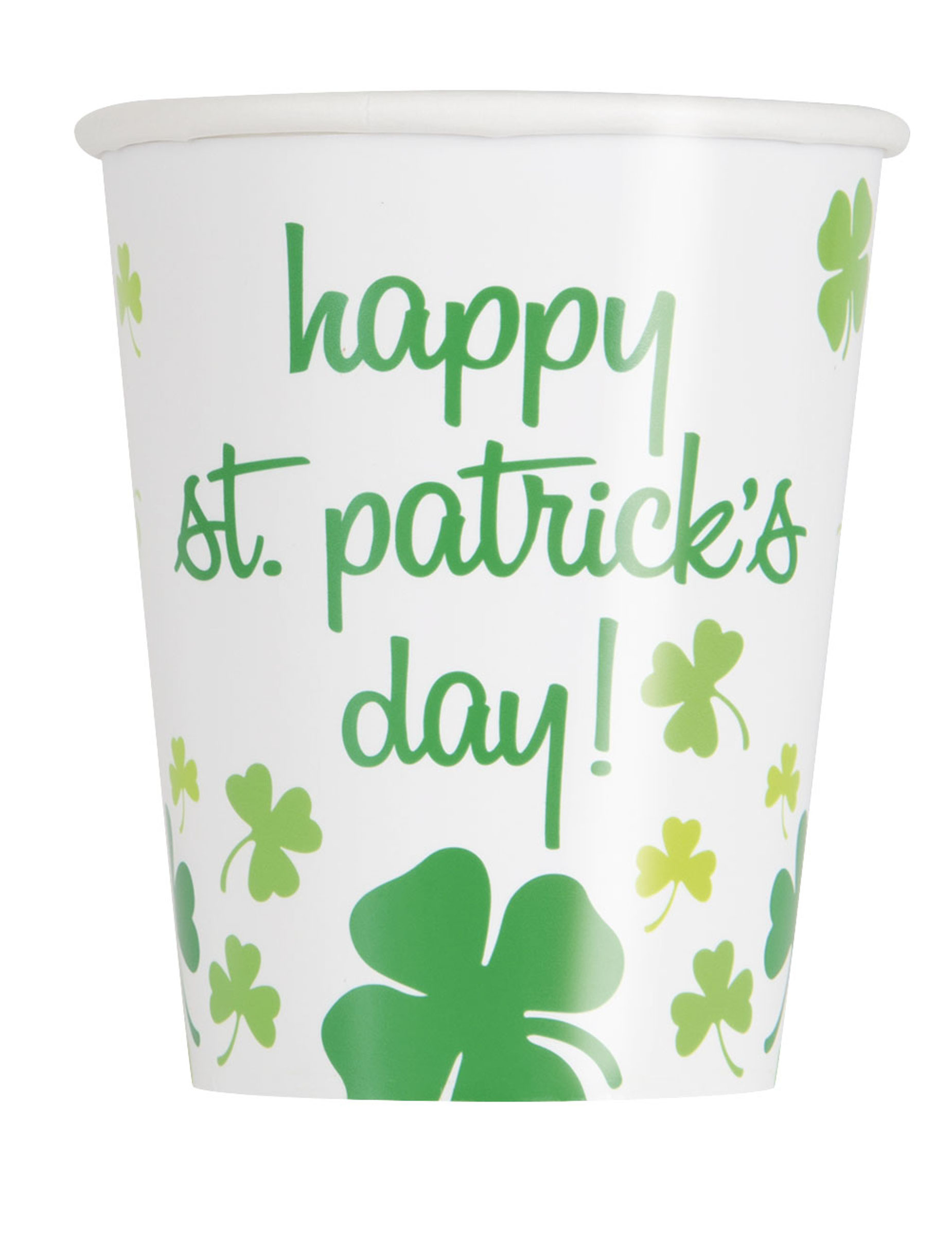 8 Gobelets Happy St Patrick's Day 25 cl