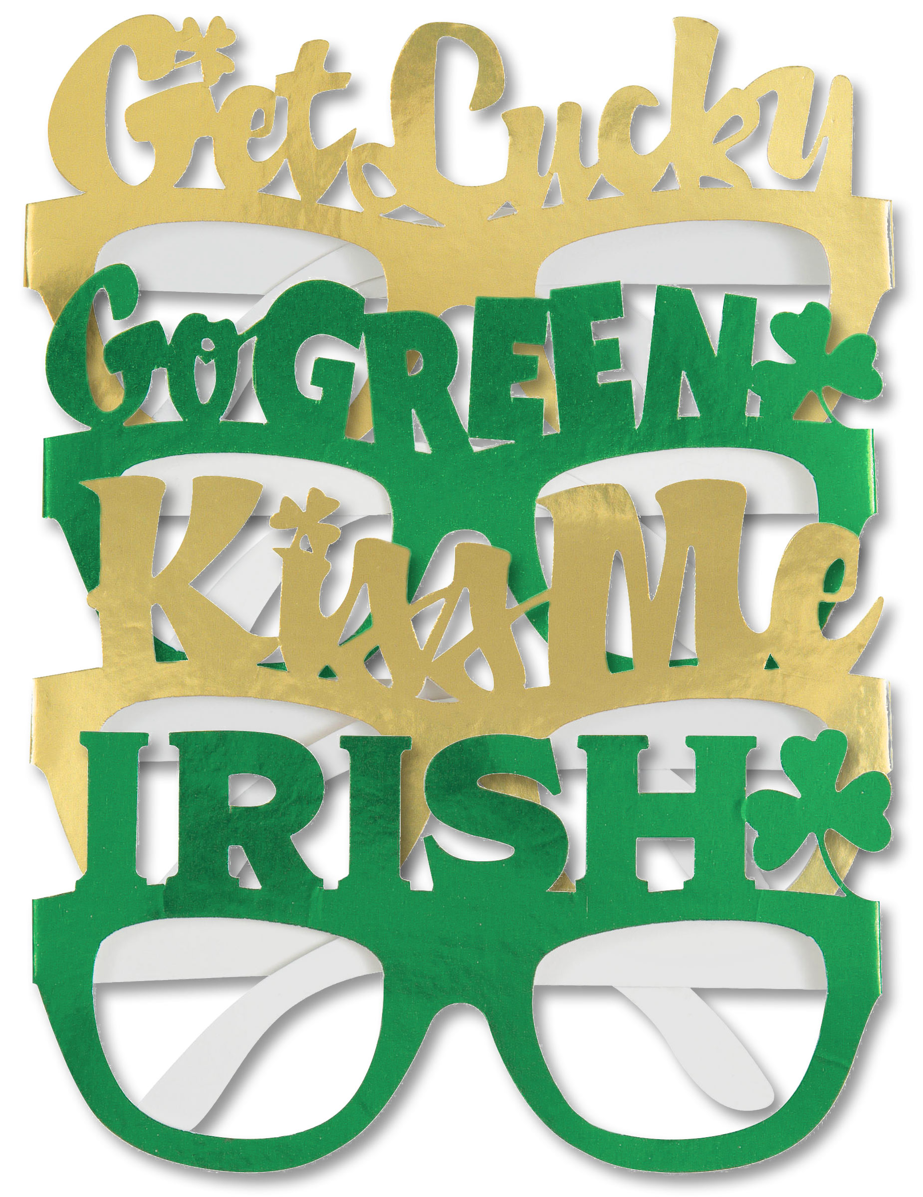 4 Paires de lunettes St Patrick