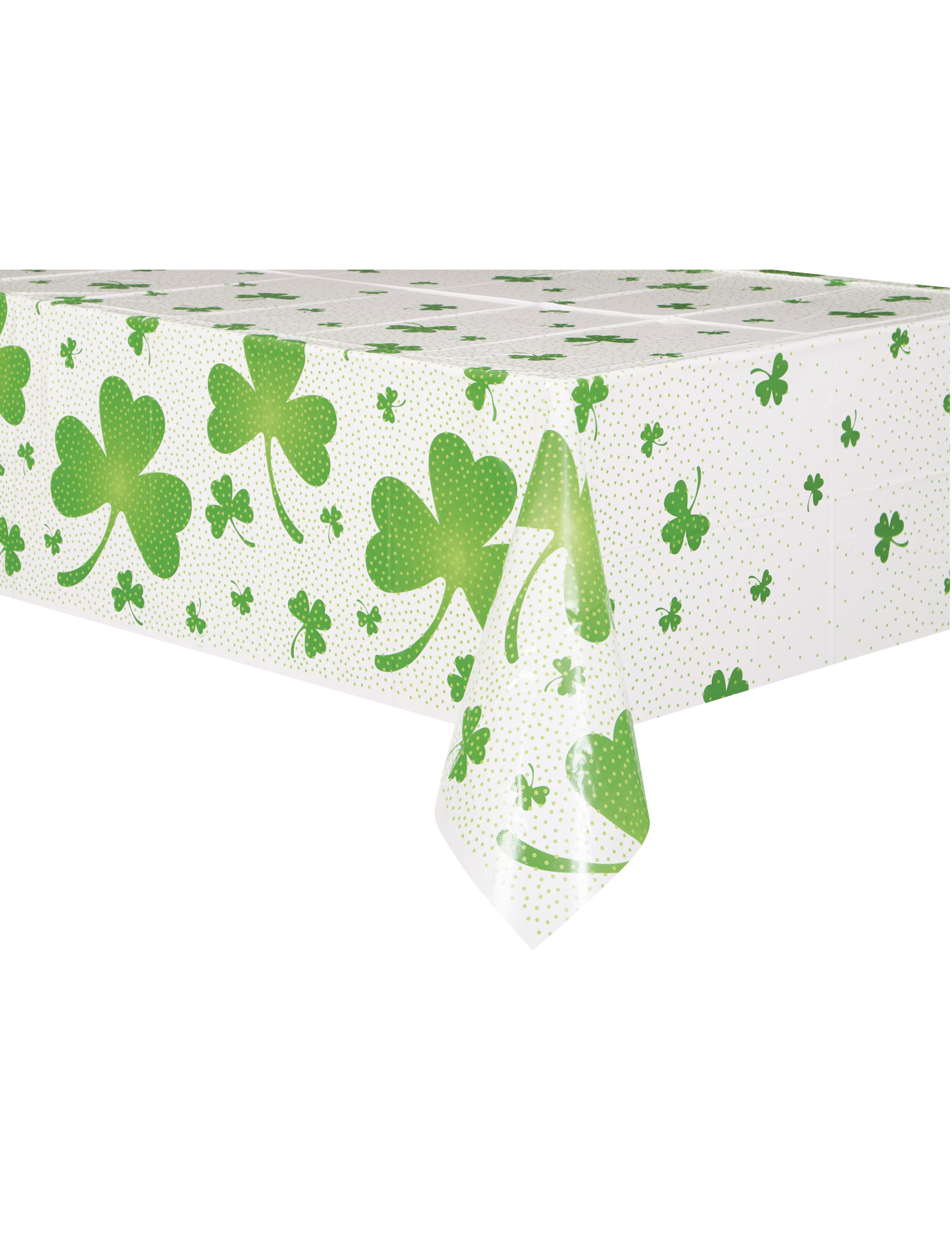 Nappe en plastique St Patrick Trèfles 137 x 213 cm