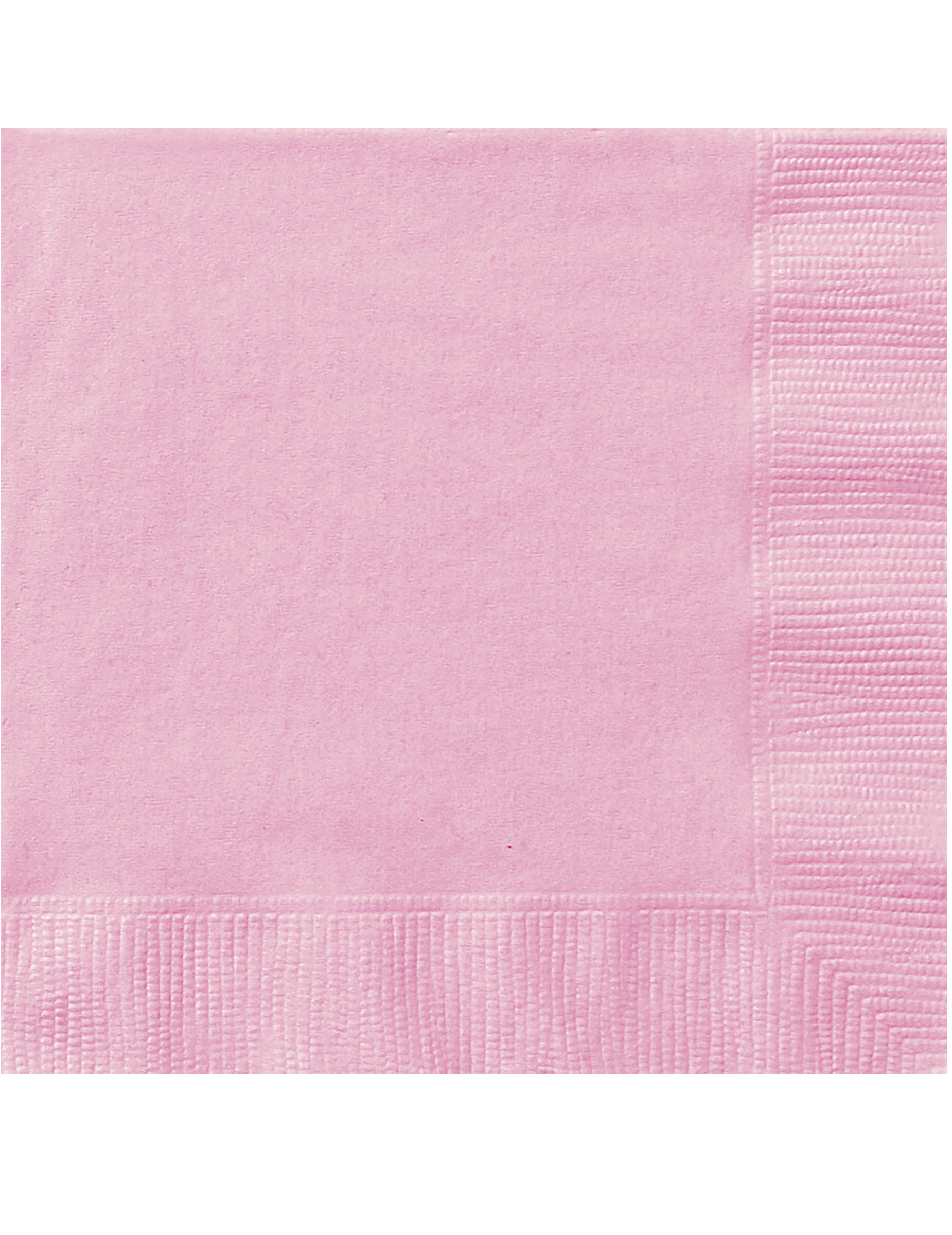 50 Serviettes en papier rose clair 33 x 33 cm