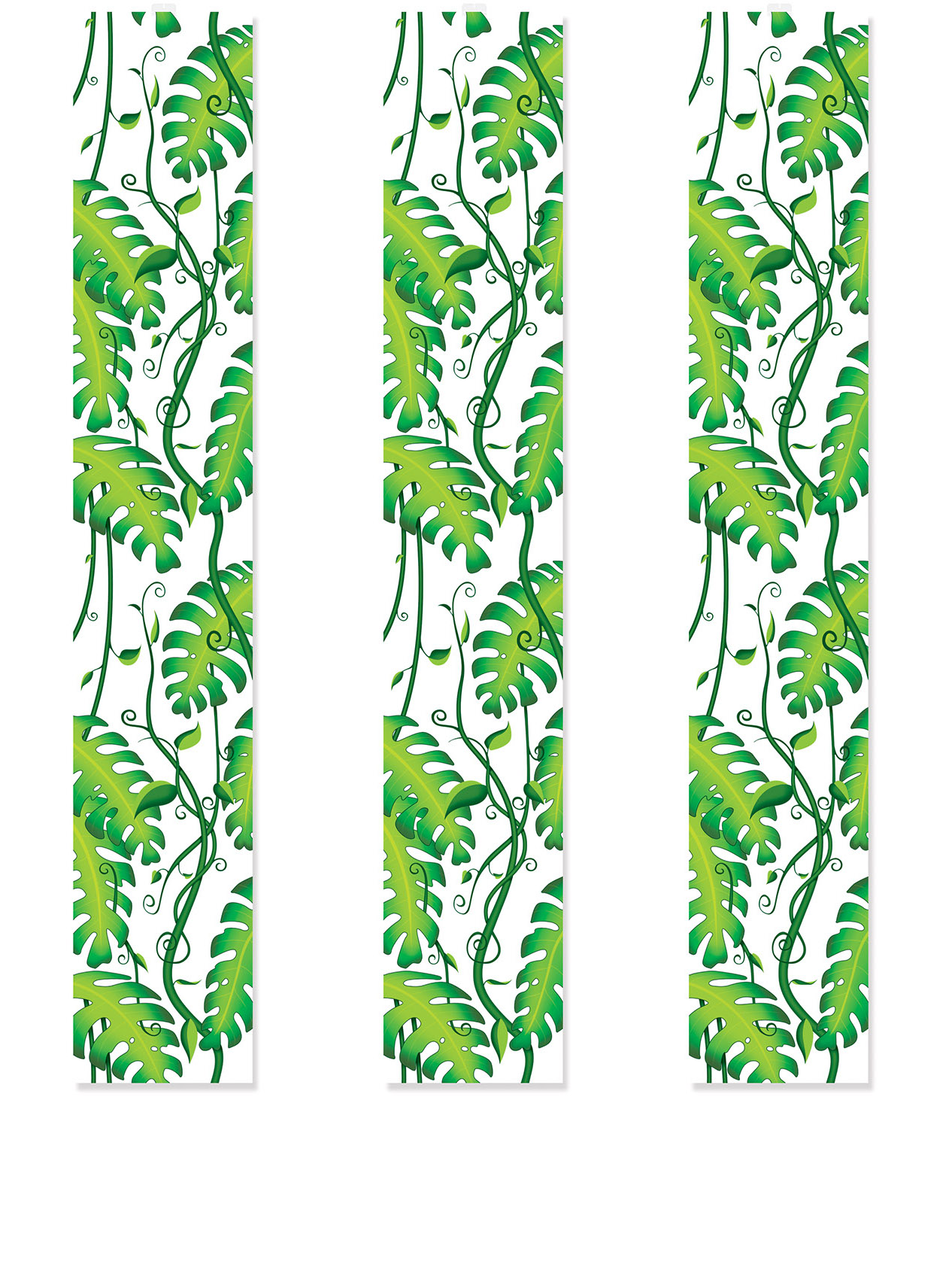 3 Décorations murales Jungle 30 x 182 cm