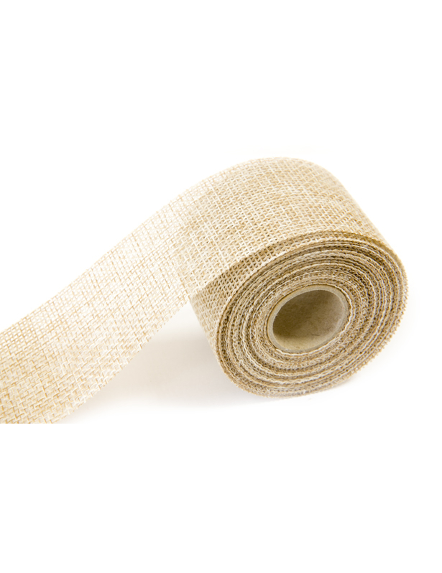 Ruban effet jute naturel 40 mm x 4 m