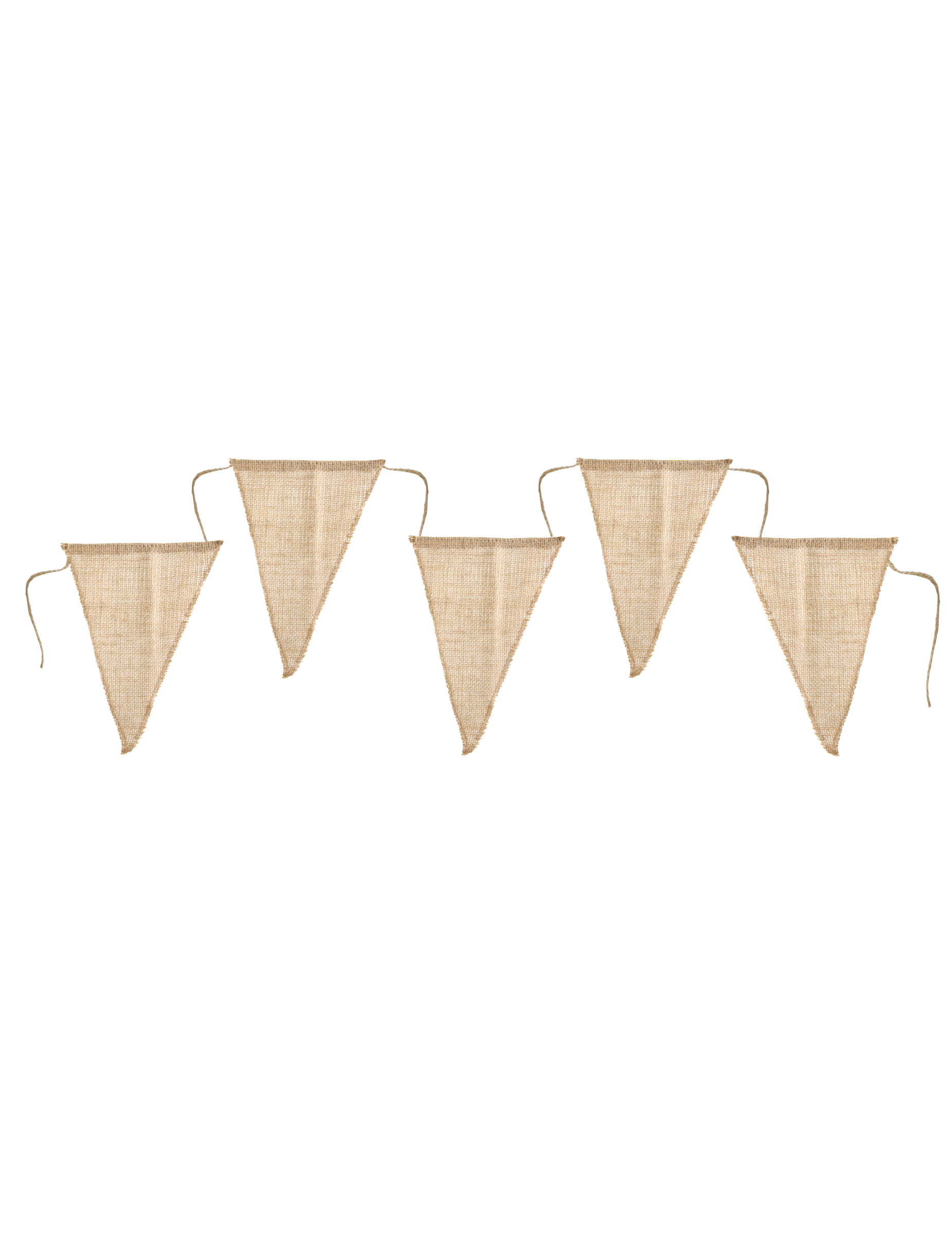 Guirlande fanions en jute 3 m