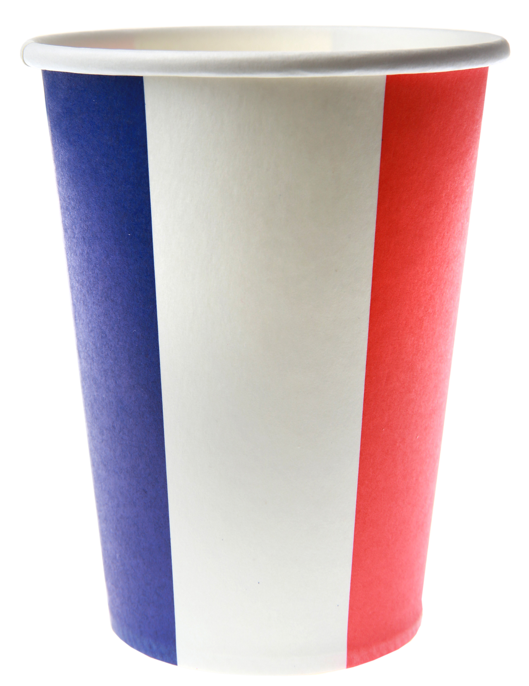 10 Gobelets en carton France 18 cl