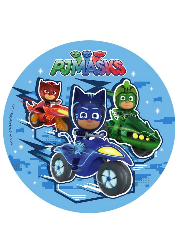 Disque en sucre Pyjamasques 16 cm
