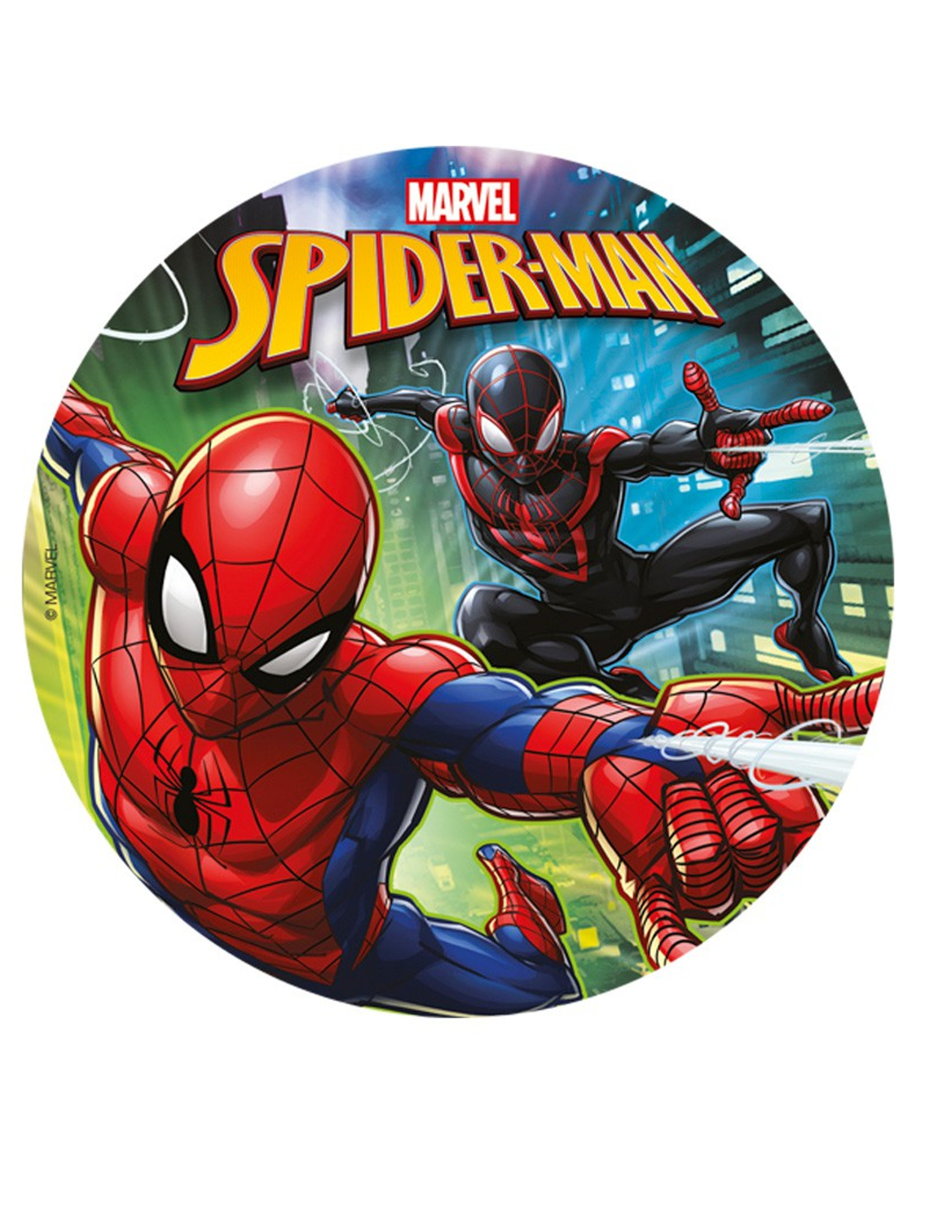 Disque en sucre Spiderman 20 cm