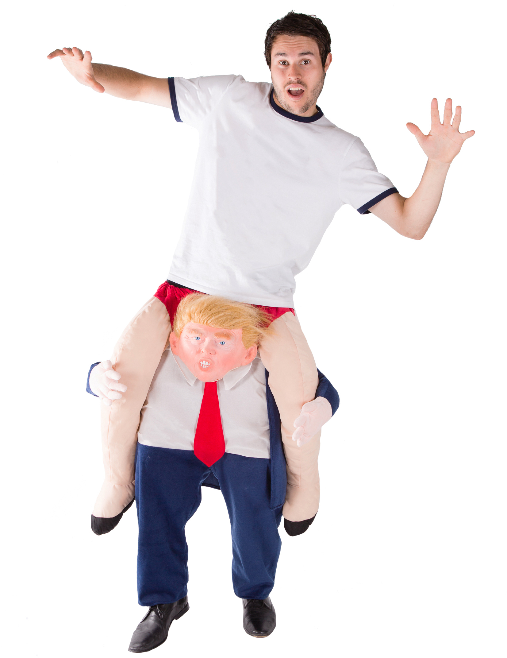 Déguisement homme à dos de président Trump adulte