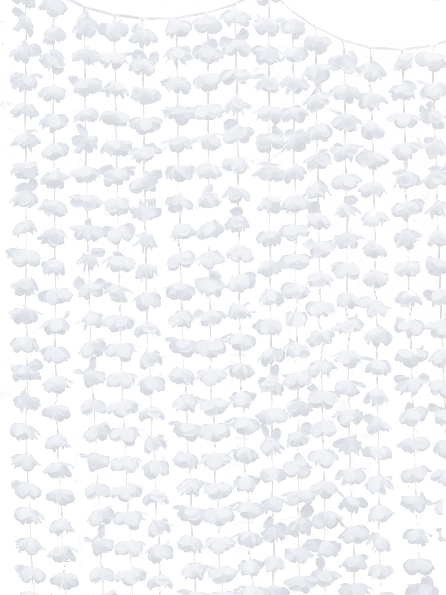 Rideau de fleurs blanches 1,8 x 2 m