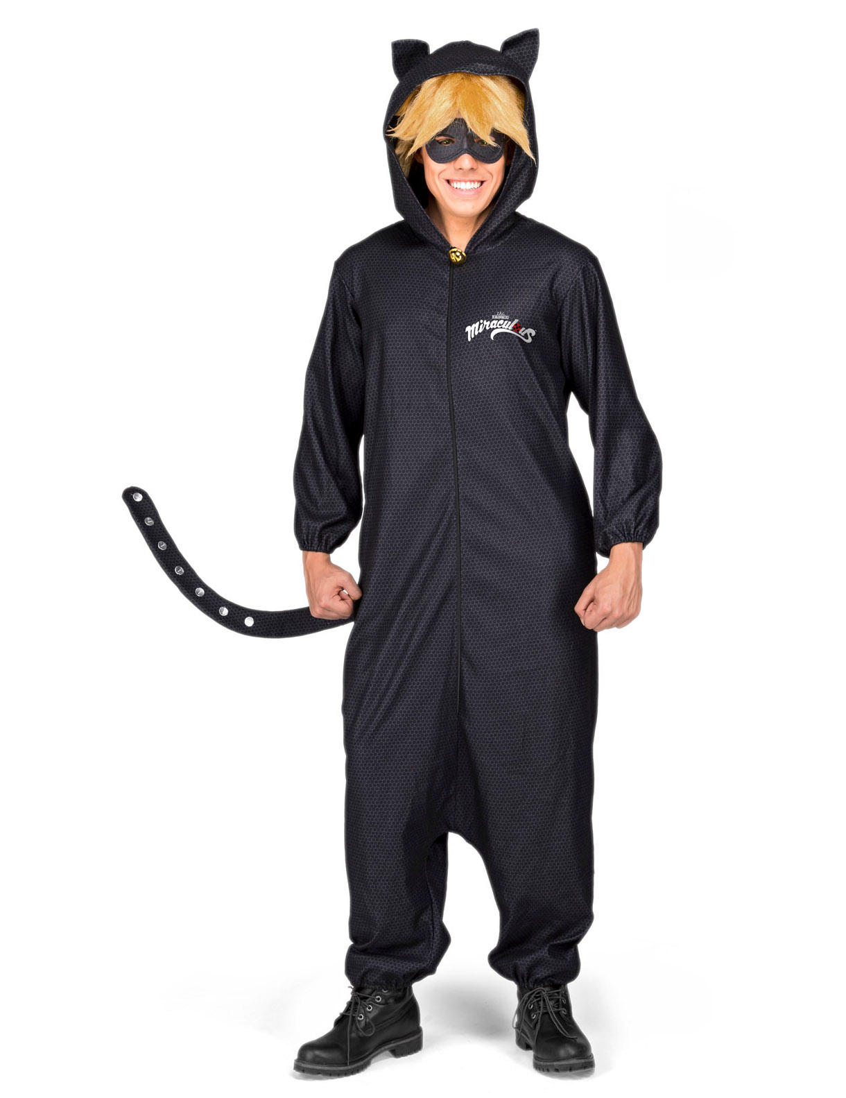 Combinaison et perruque Chat Noir Miraculous adulte