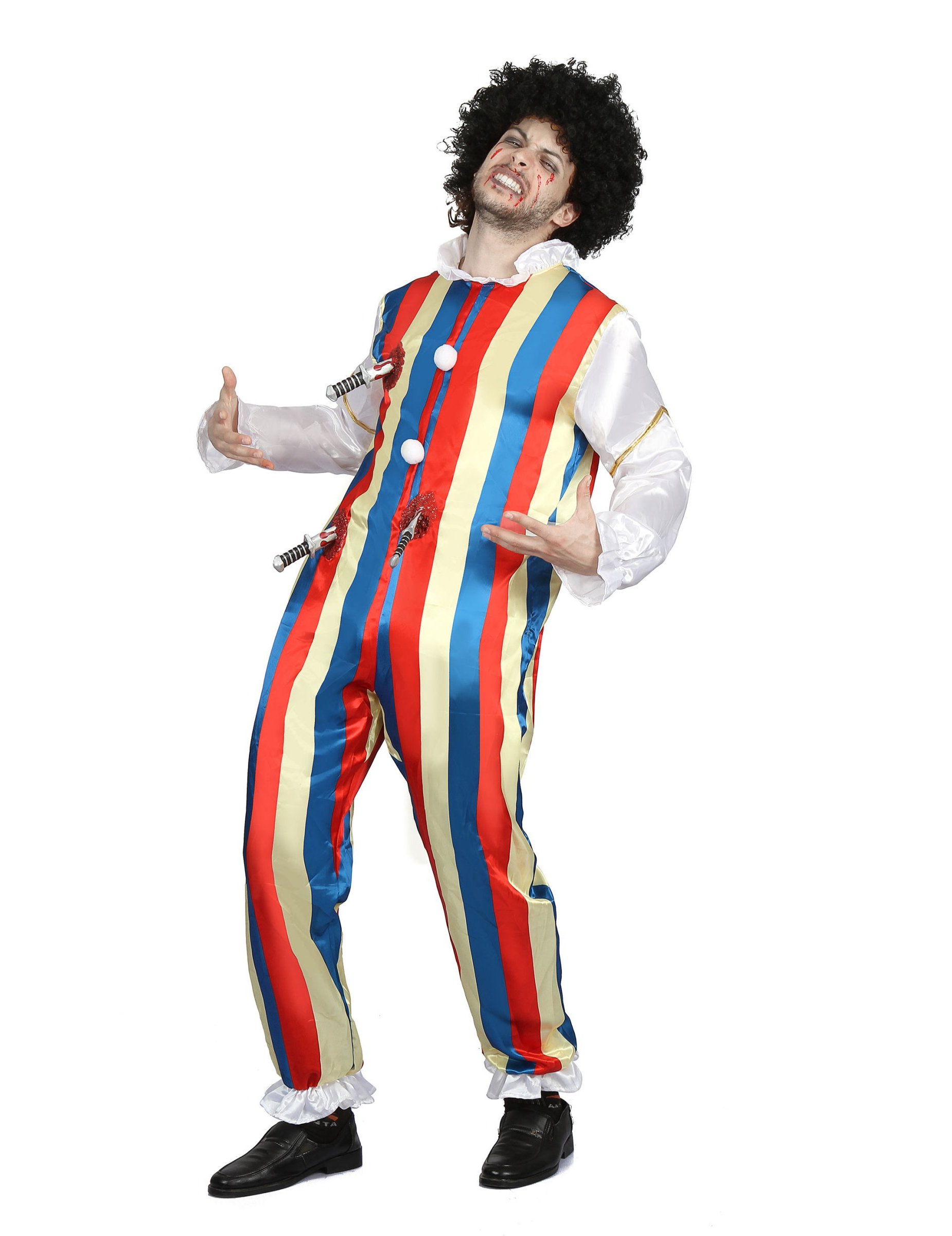 Déguisement clown poignardé homme