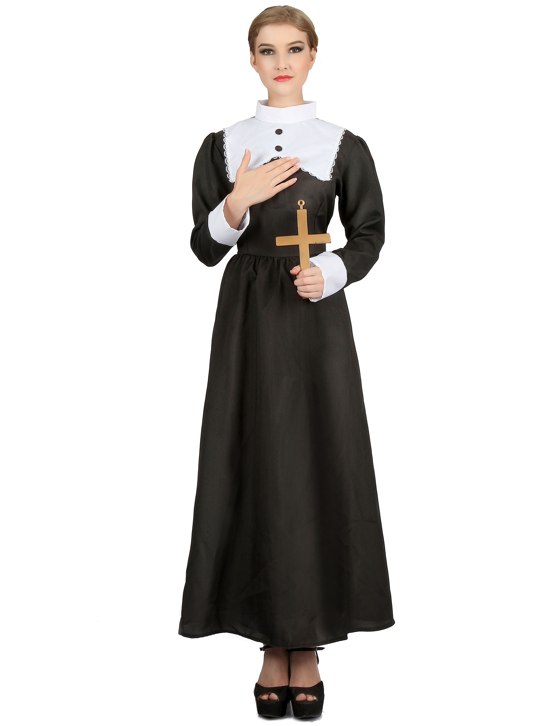 Déguisement nonne religieux femme