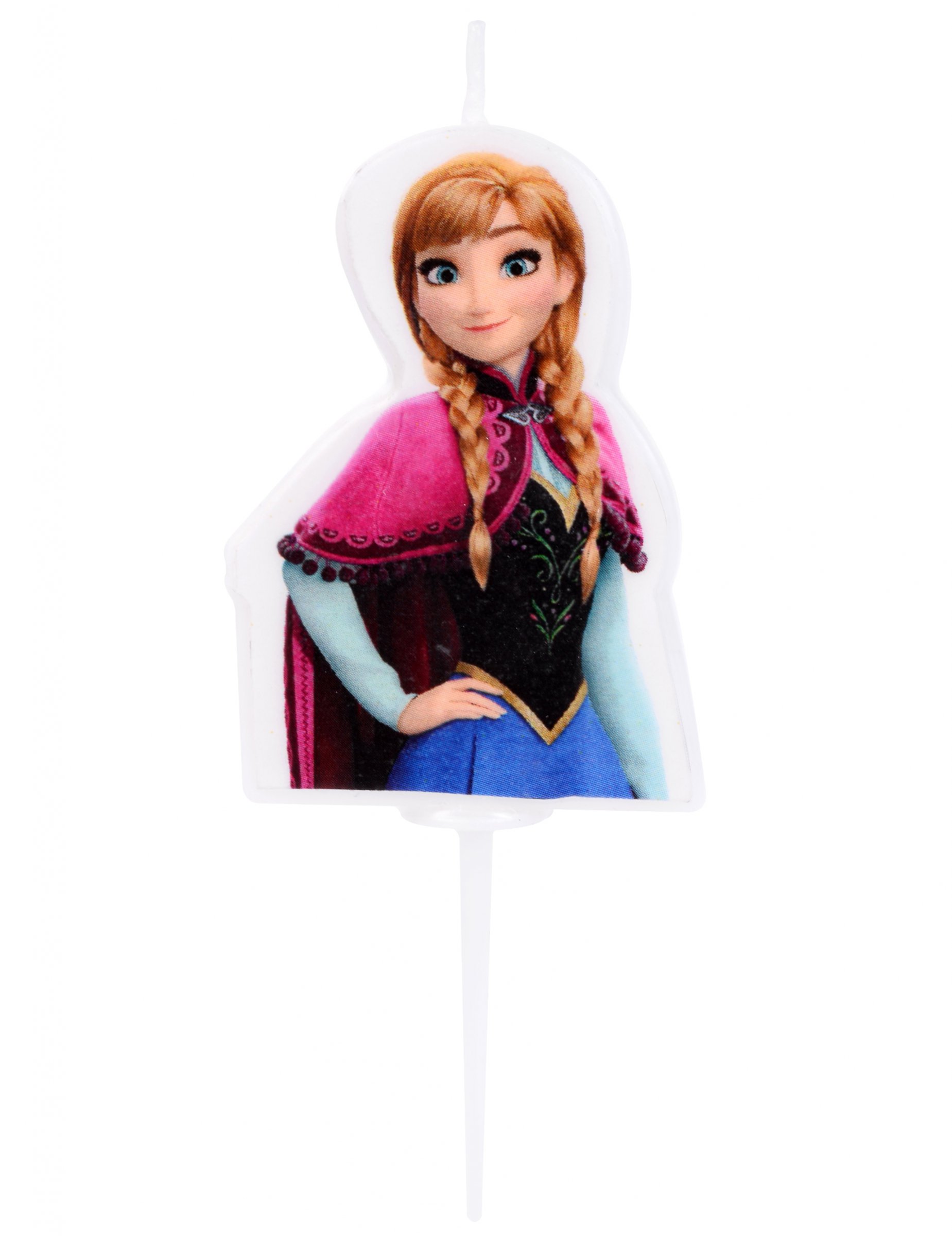 Bougie d'anniversaire La Reine des Neiges  Anna 4,5 cm