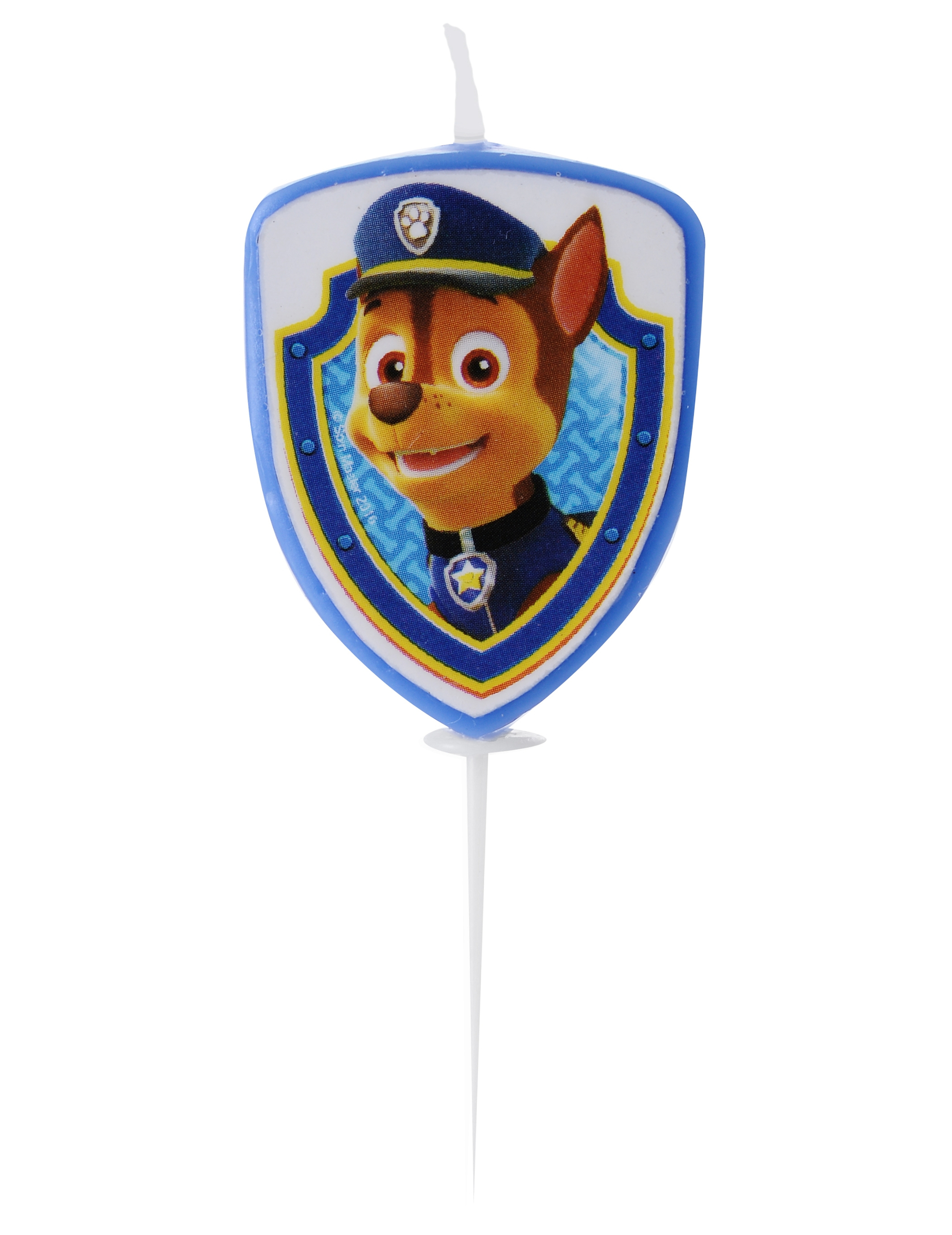 Bougie d'anniversaire Pat'Patrouille  Chase 4 cm