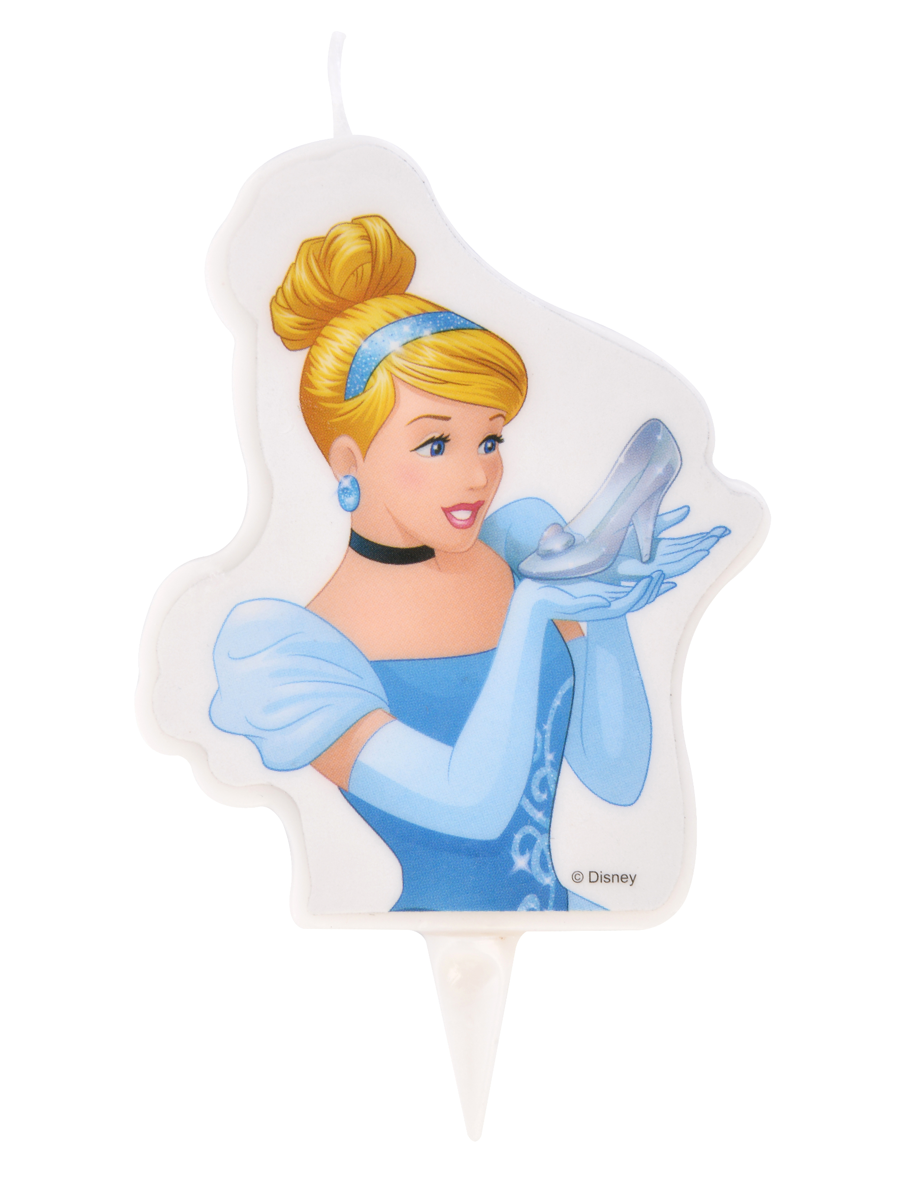 Bougie d'anniversaire Princesses Disney  Cendrillon 6 x 7,3 cm