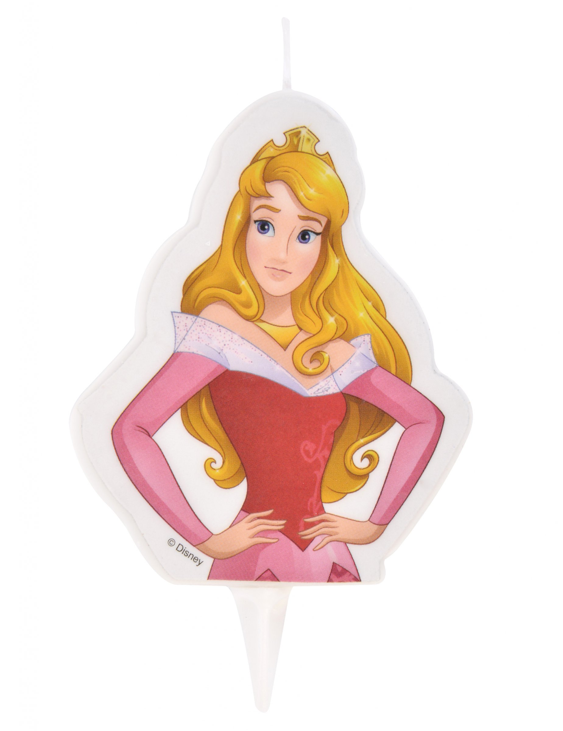 Bougie d'anniversaire Princesses Disney  Aurore 6 x 7,3 cm