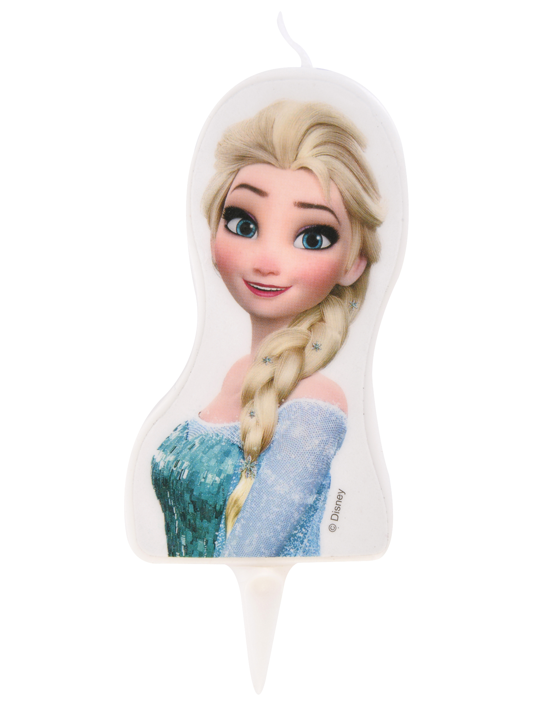 Bougie d'anniversaire La Reine des Neiges  Elsa 4 x 7,5 cm
