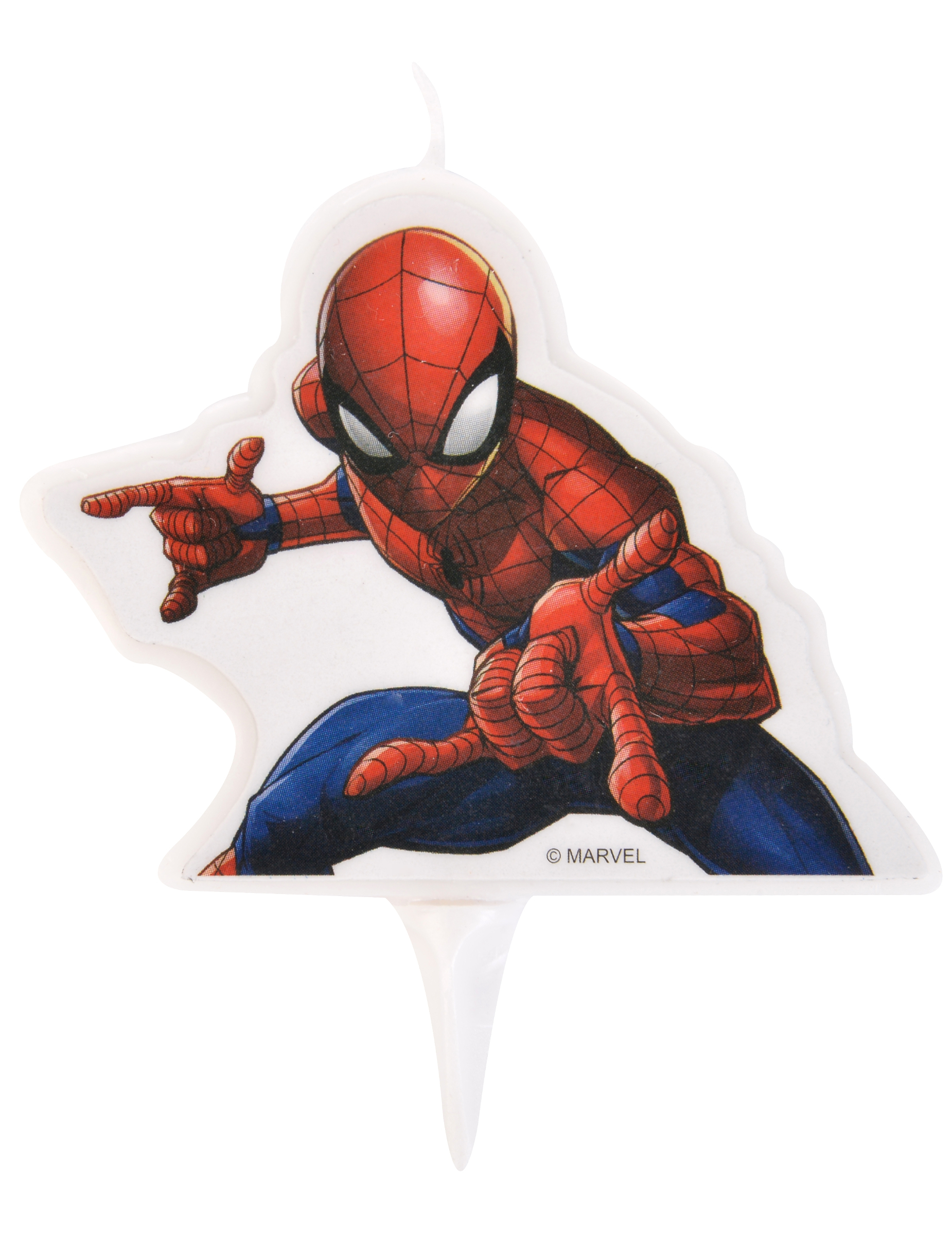 Bougie d'anniversaire Spiderman  9 x 7 cm