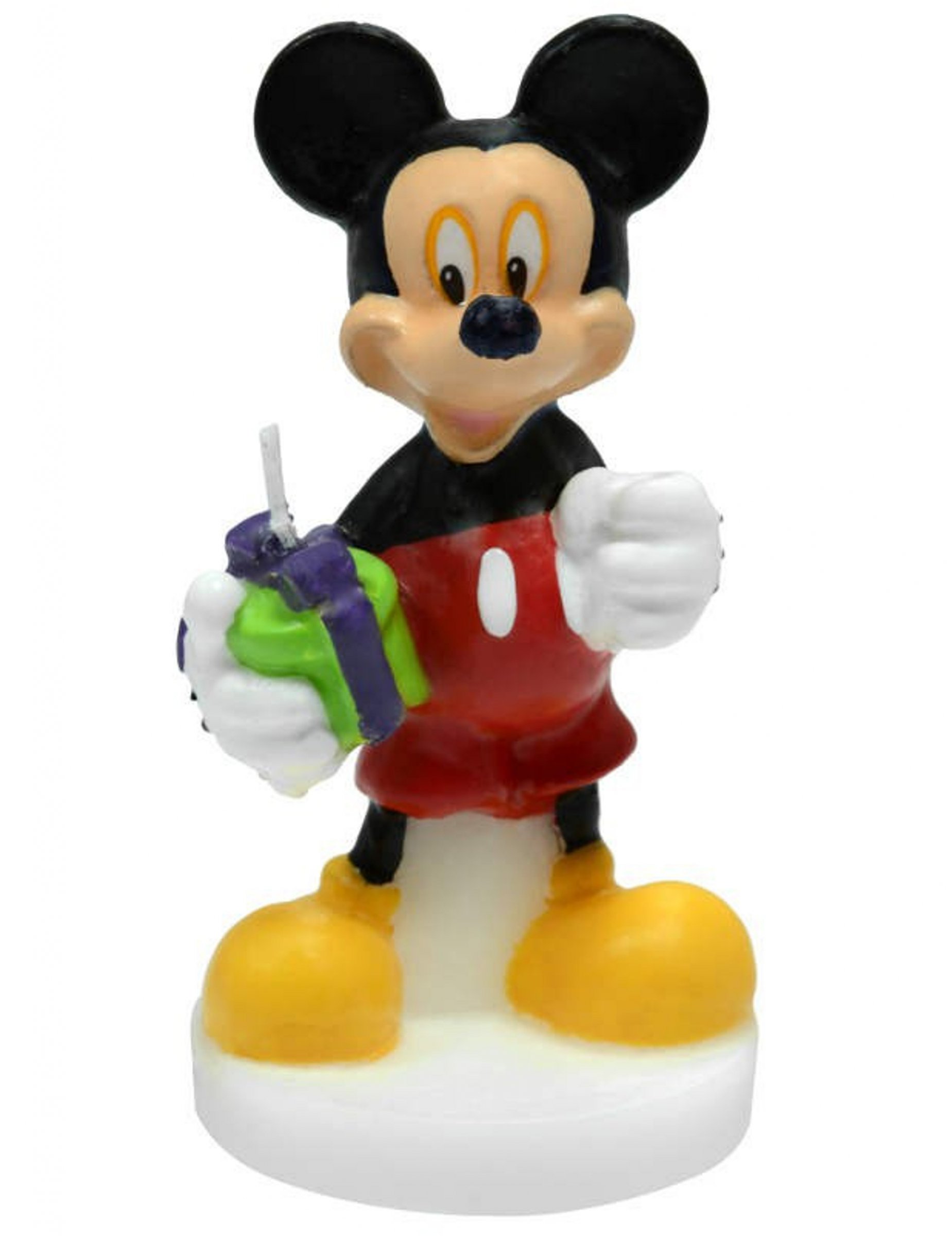 Bougie d'anniversaire 3D Mickey  4,5 x 9 cm