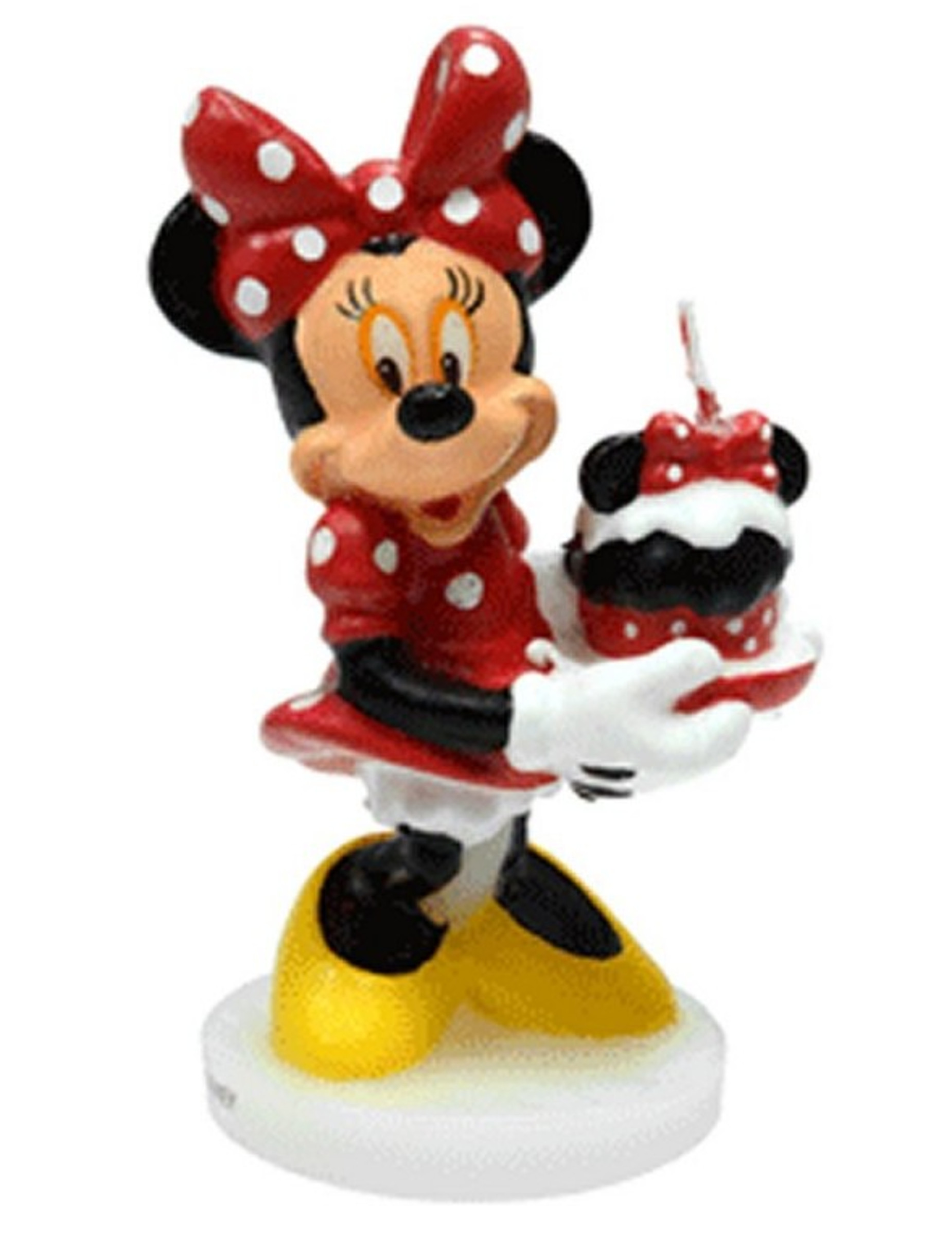 Bougie d'anniversaire 3D Minnie  4,5 x 9 cm