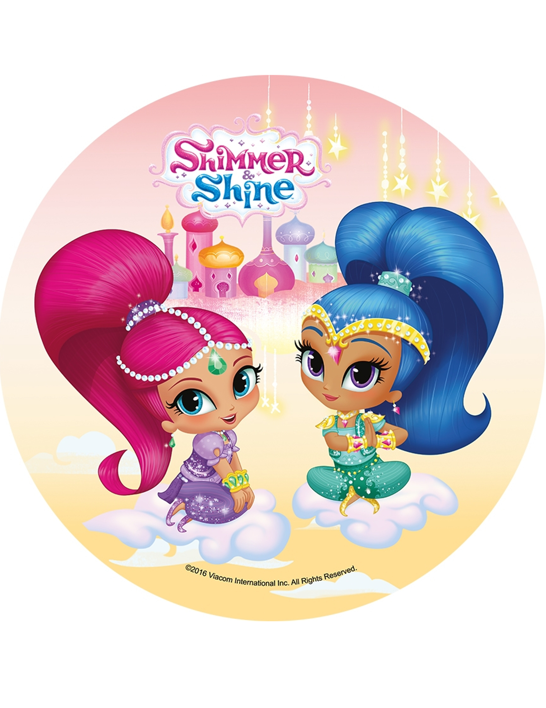 Disque en azyme Shimmer and Shine  21 cm