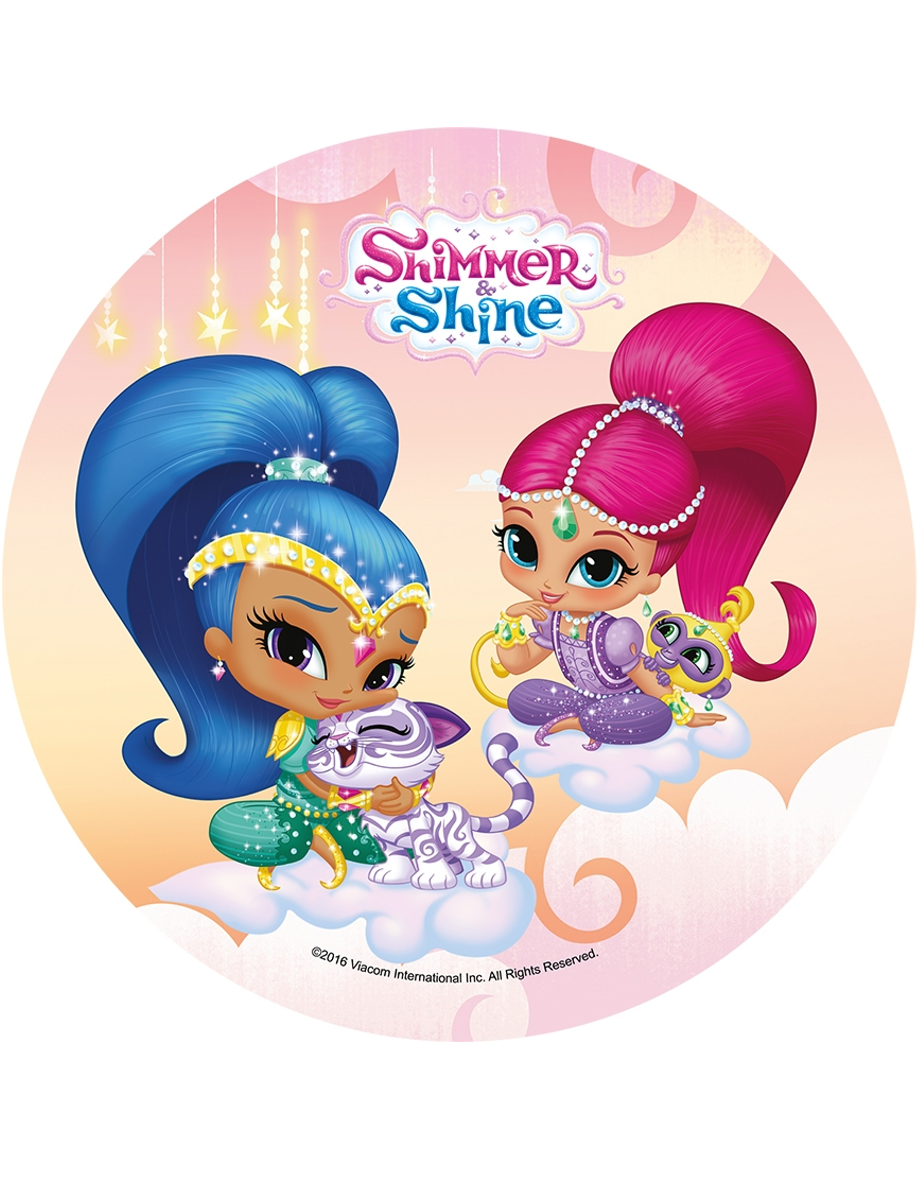 Disque azyme Shimmer and Shine  21 cm