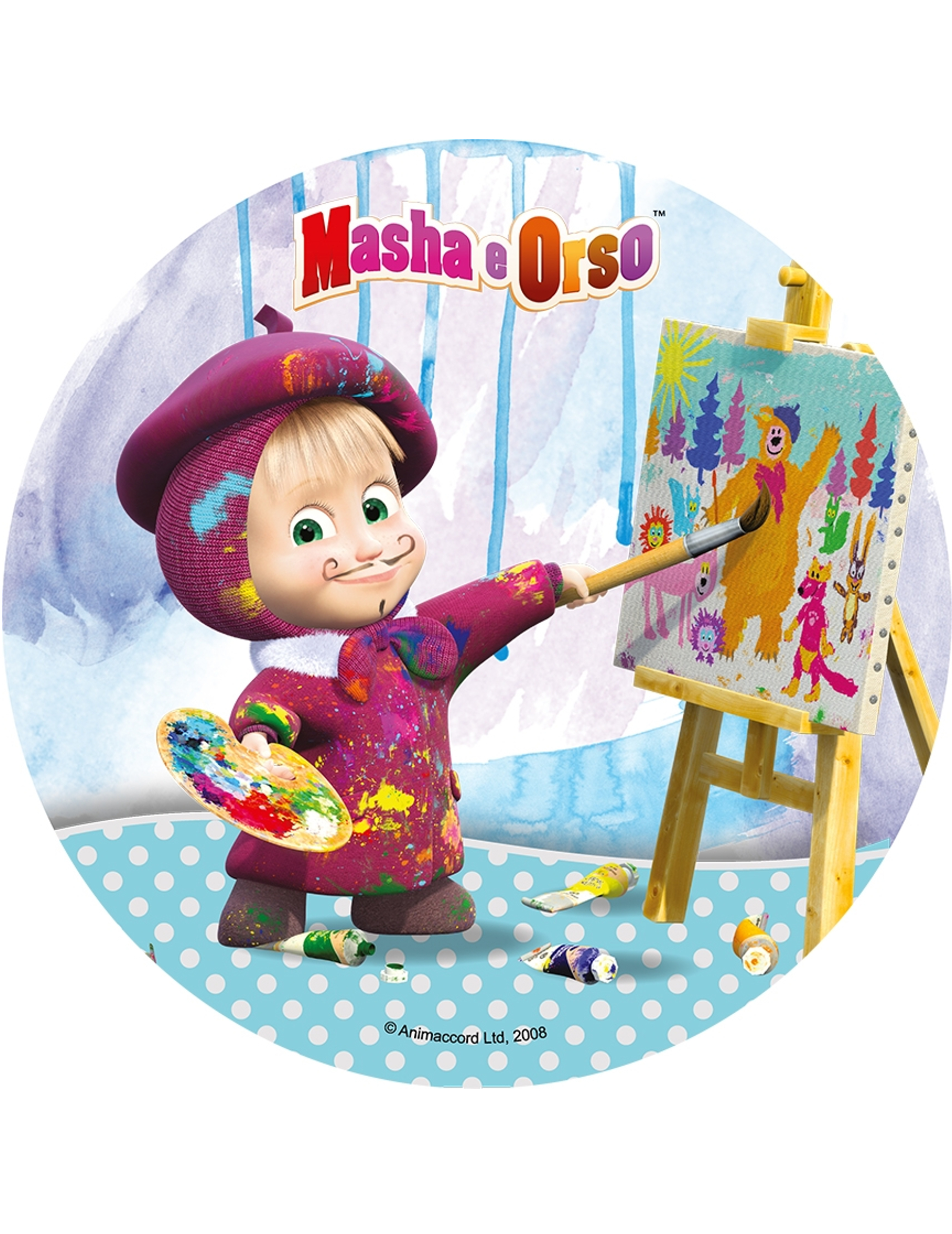 Disque en azyme Masha and Michka  Masha 21 cm