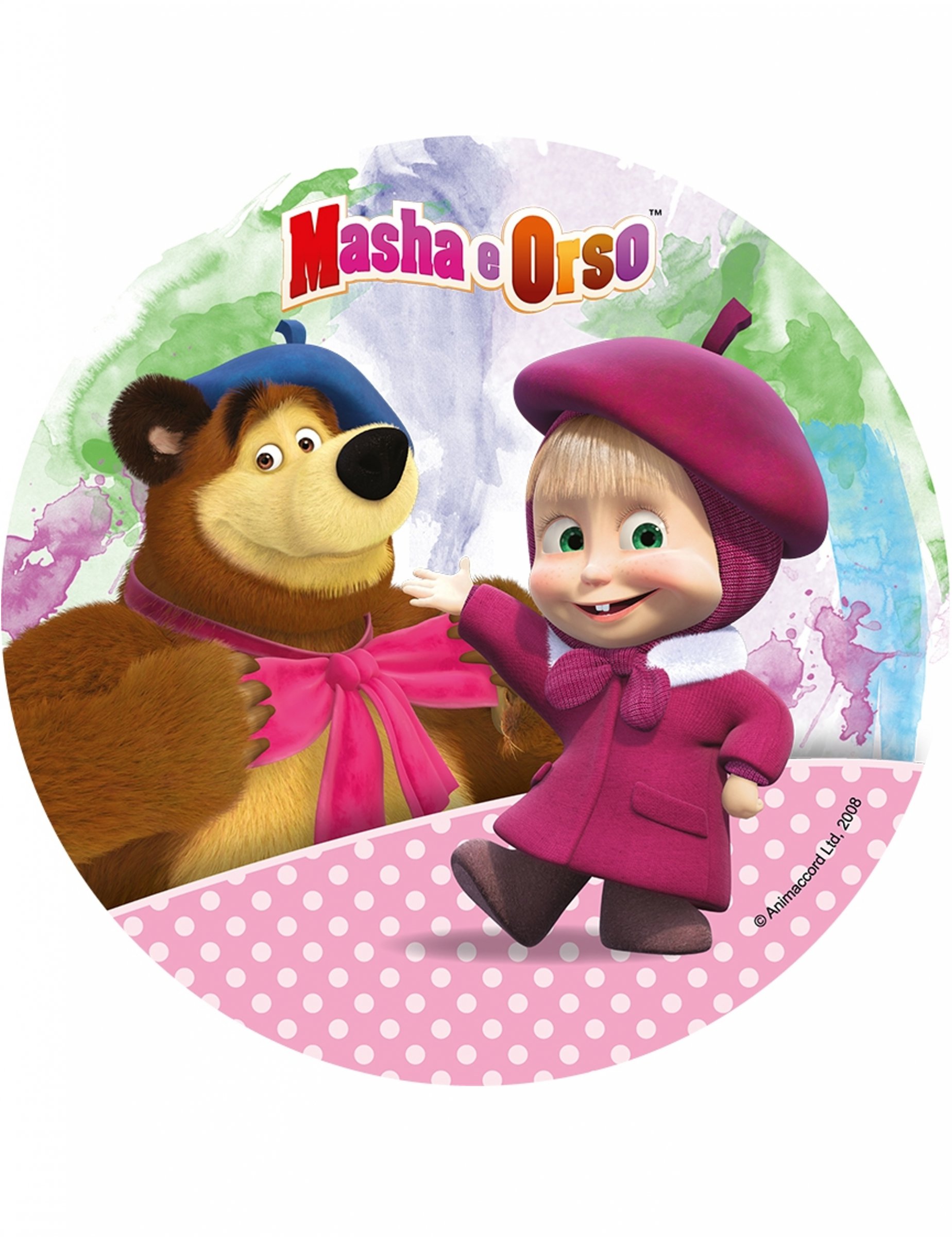Disque azyme Masha and Michka  21 cm