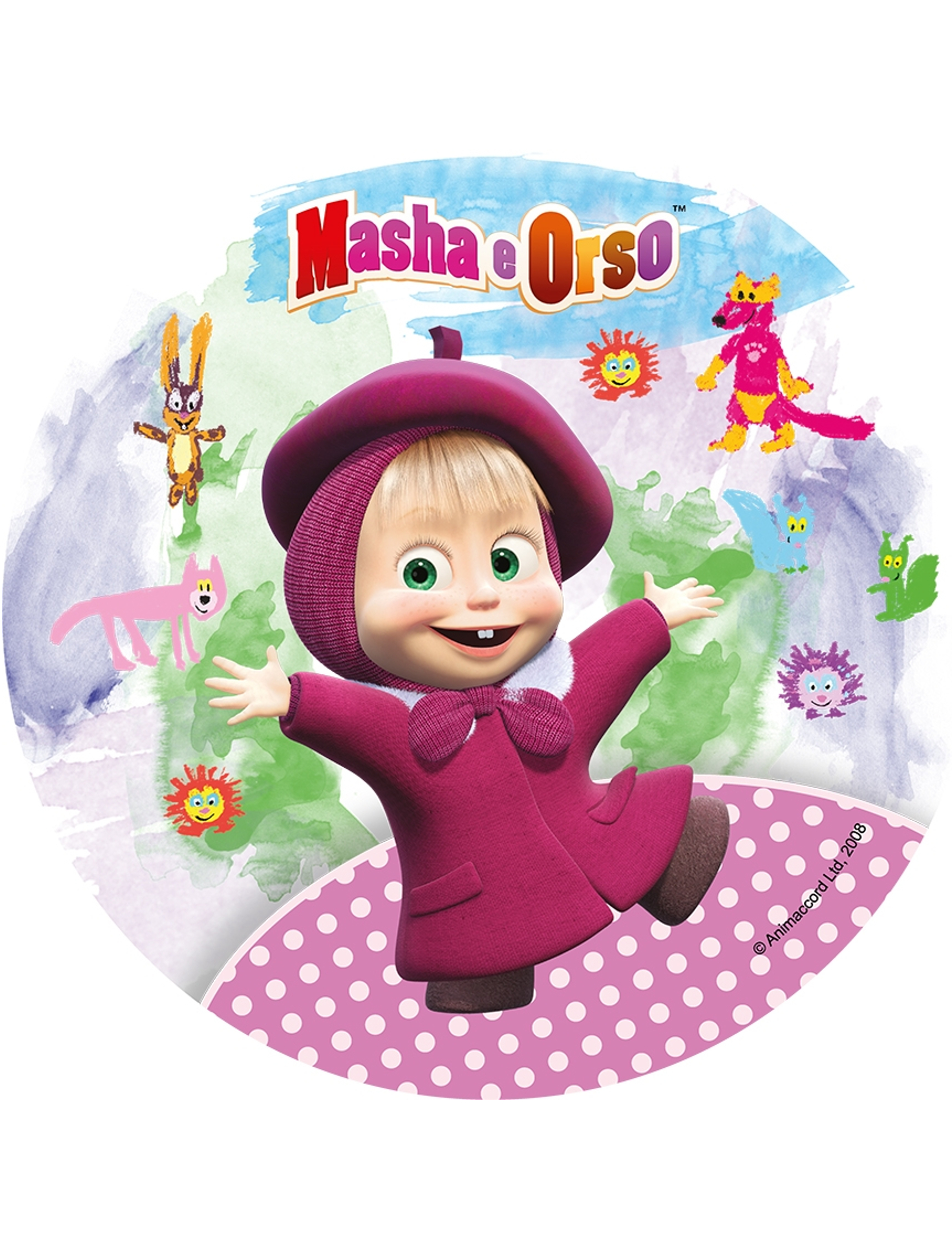 Disque azyme Masha et Michka  Masha 21 cm