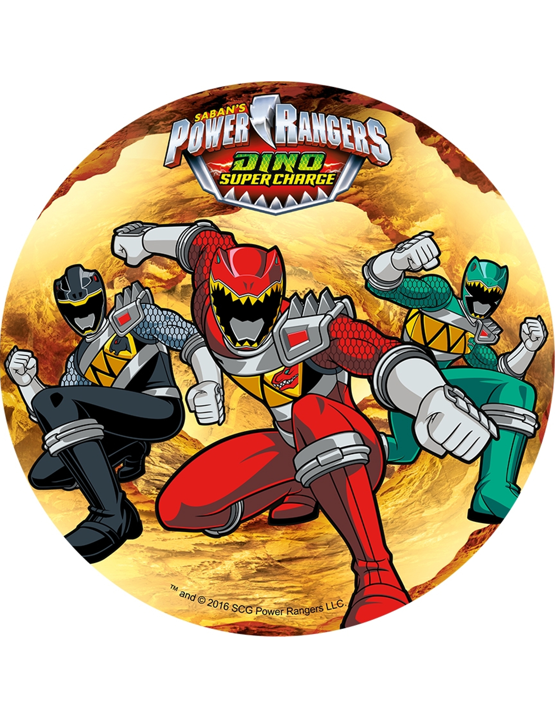 Disque azyme Power Rangers  21 cm