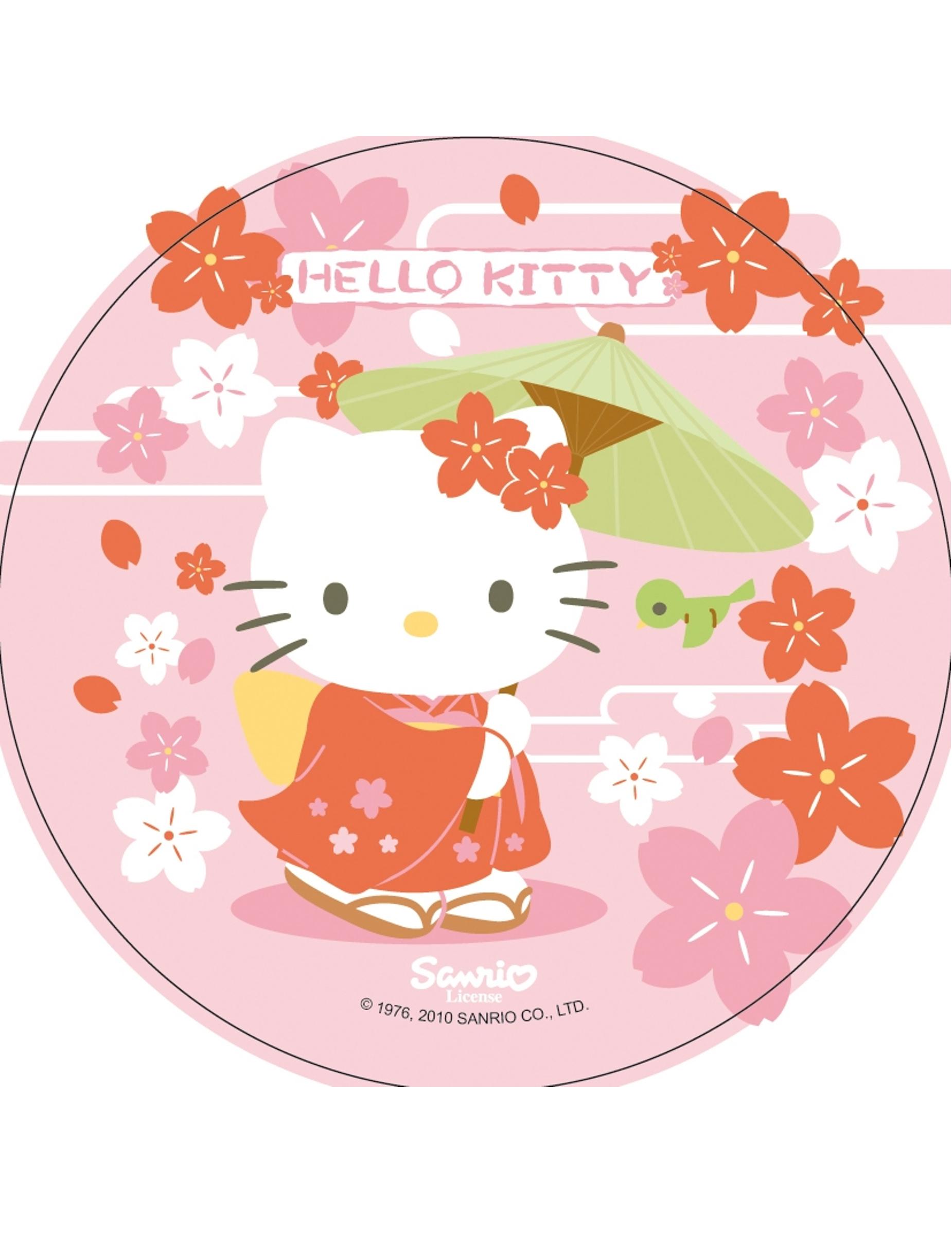 Disque en azyme Hello Kitty  21 cm