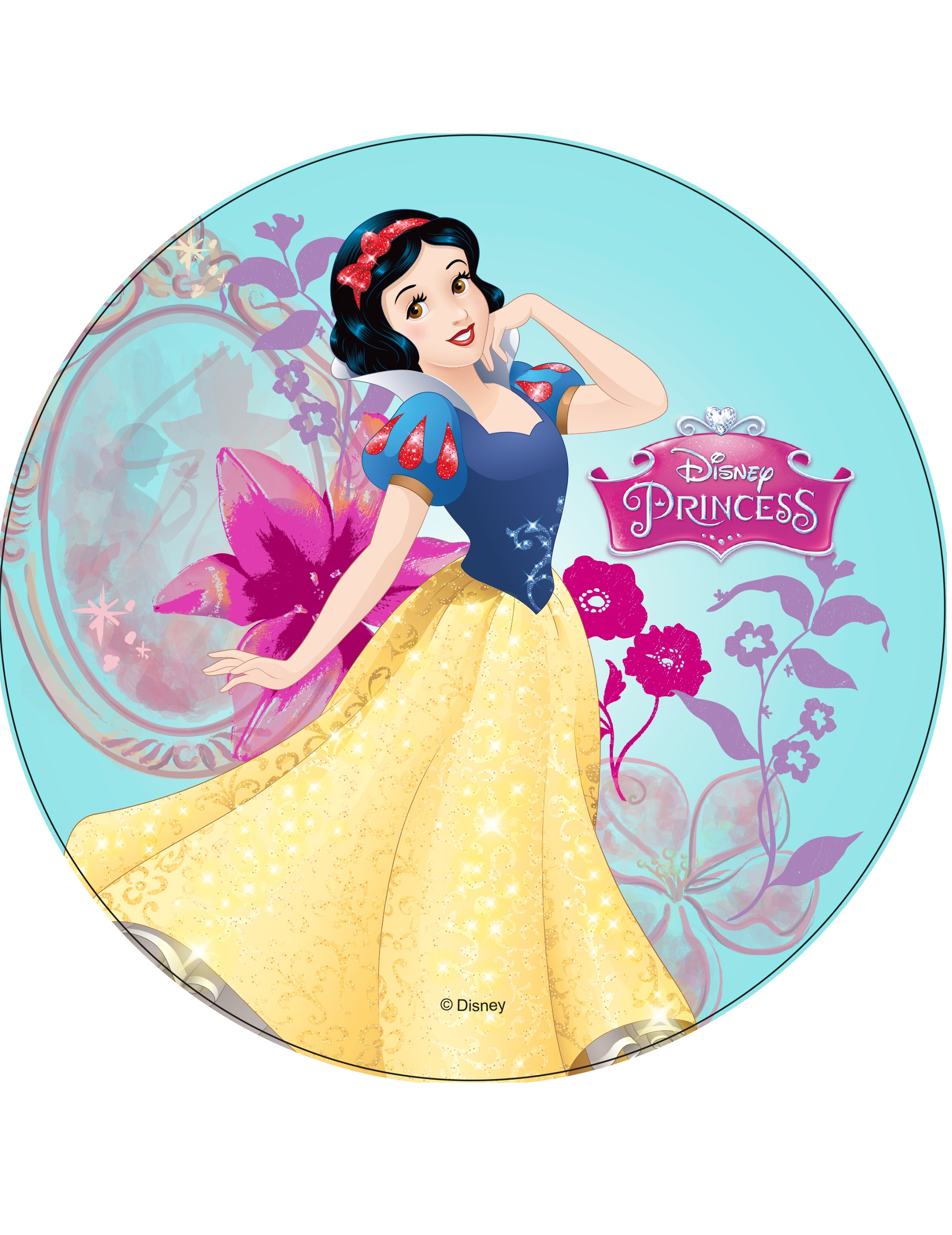 Disque en azyme Princesses Disney  Blanche Neige 21 cm
