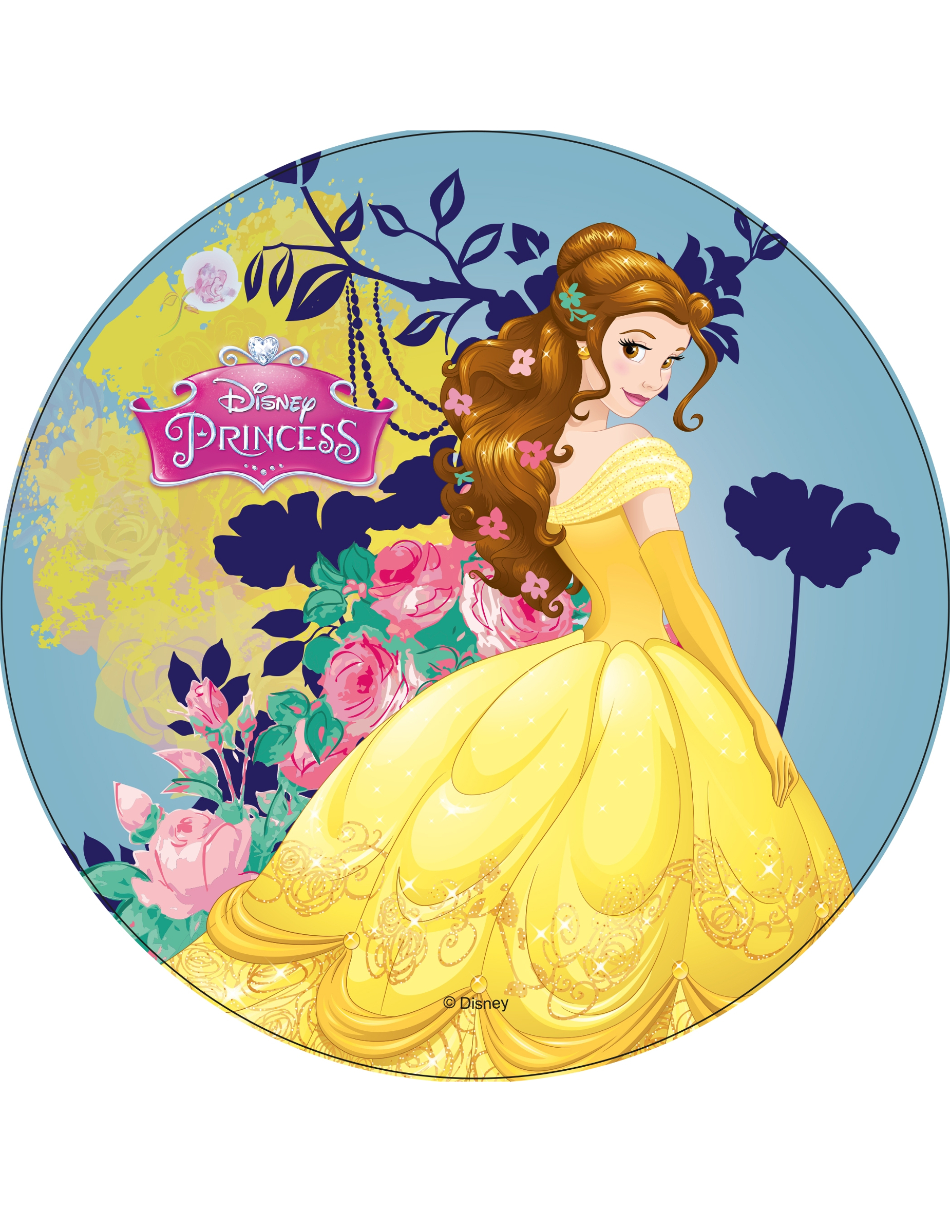 Disque azyme Princesses Disney  Belle 21 cm