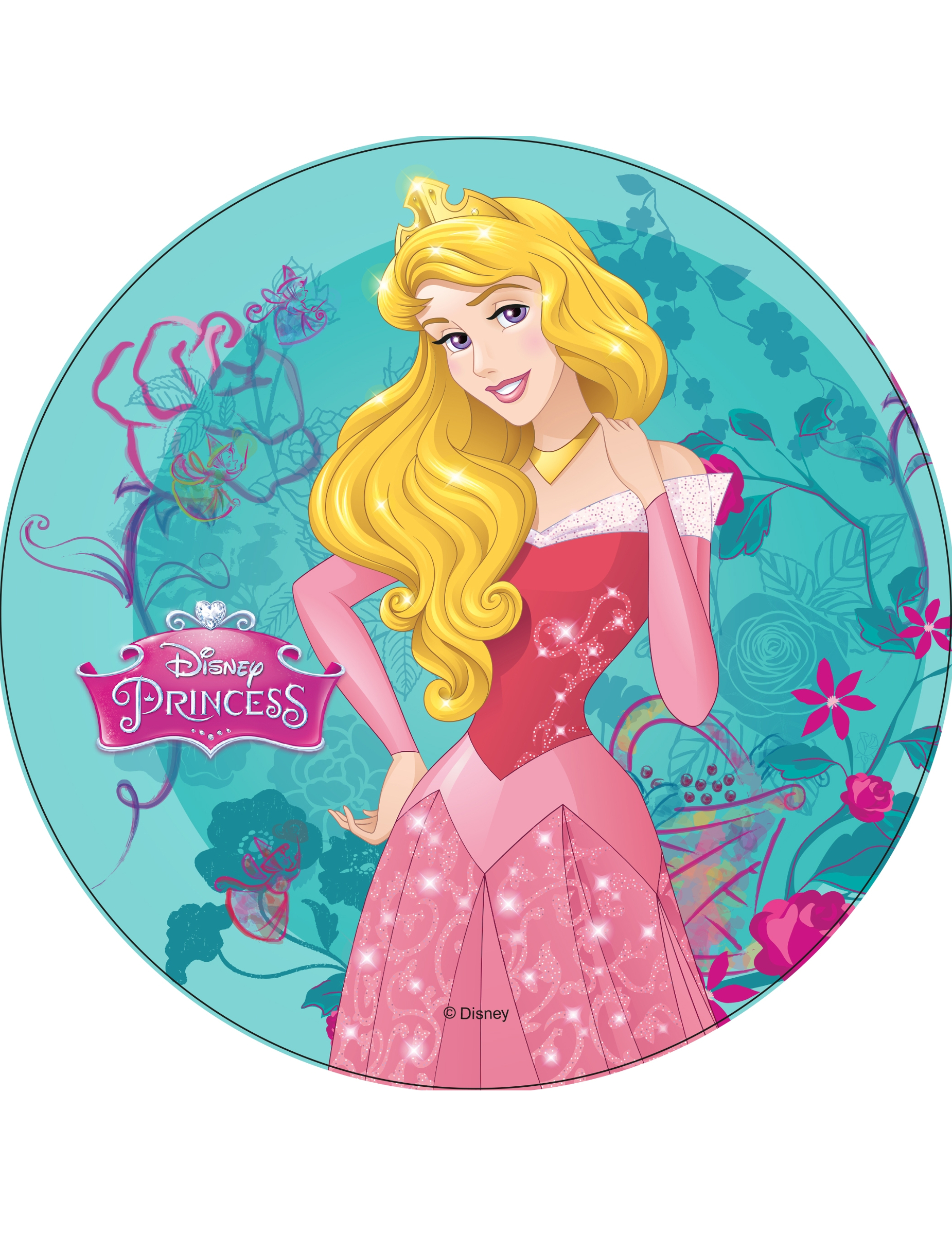 Disque en azyme Princesses Disney  Aurore 21 cm