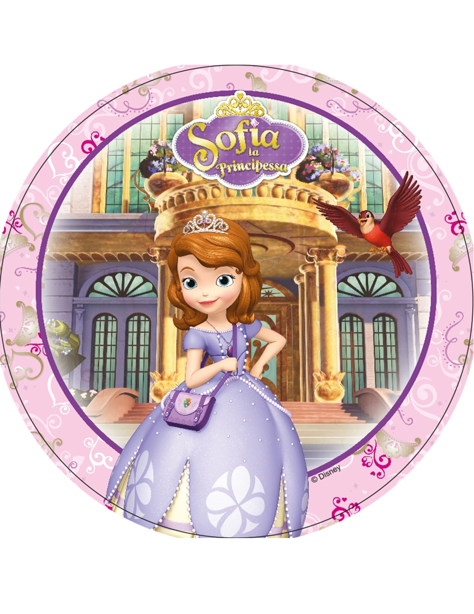 Disque en azyme Princesse Sofia  21 cm