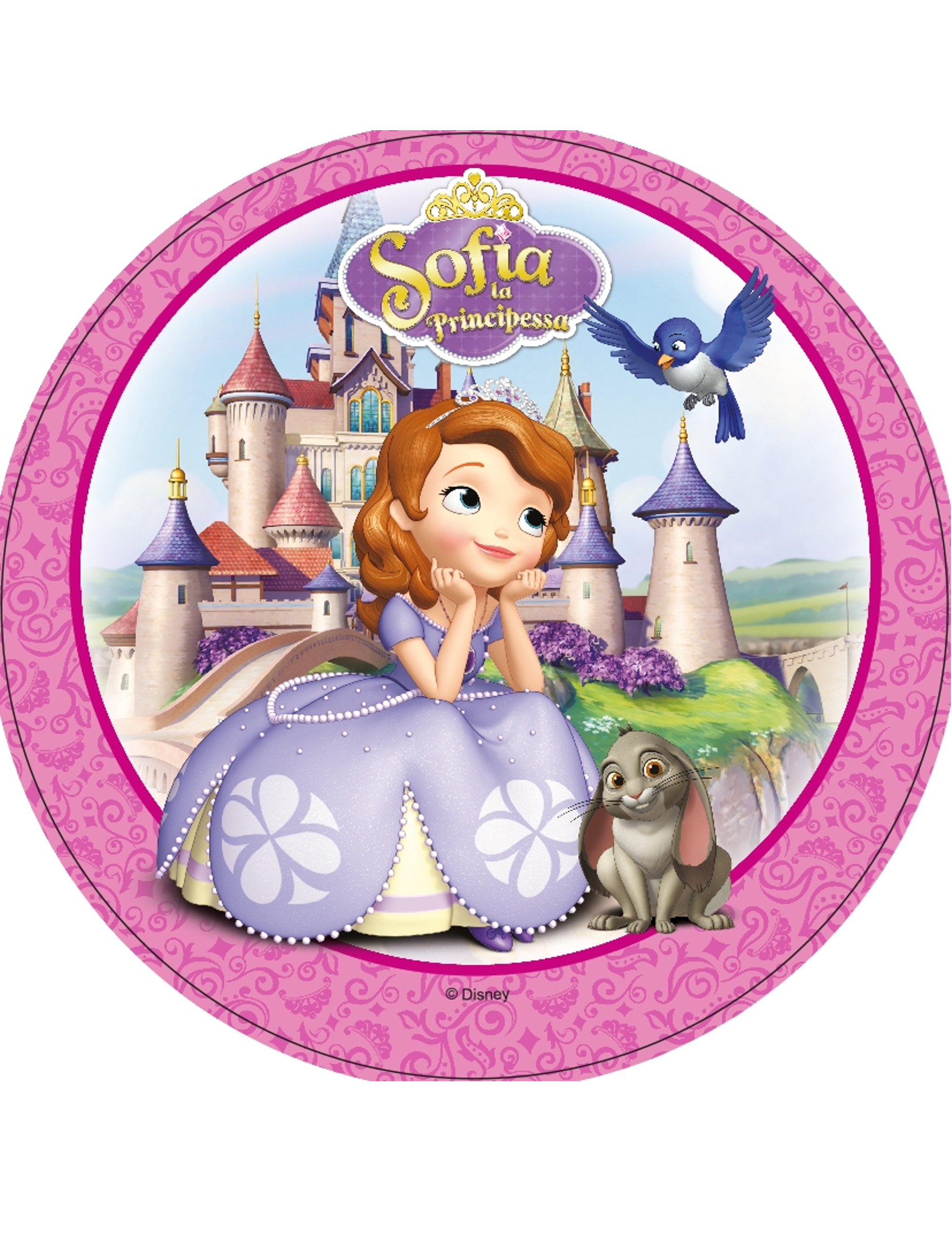 Disque azyme Princesse Sofia  21 cm