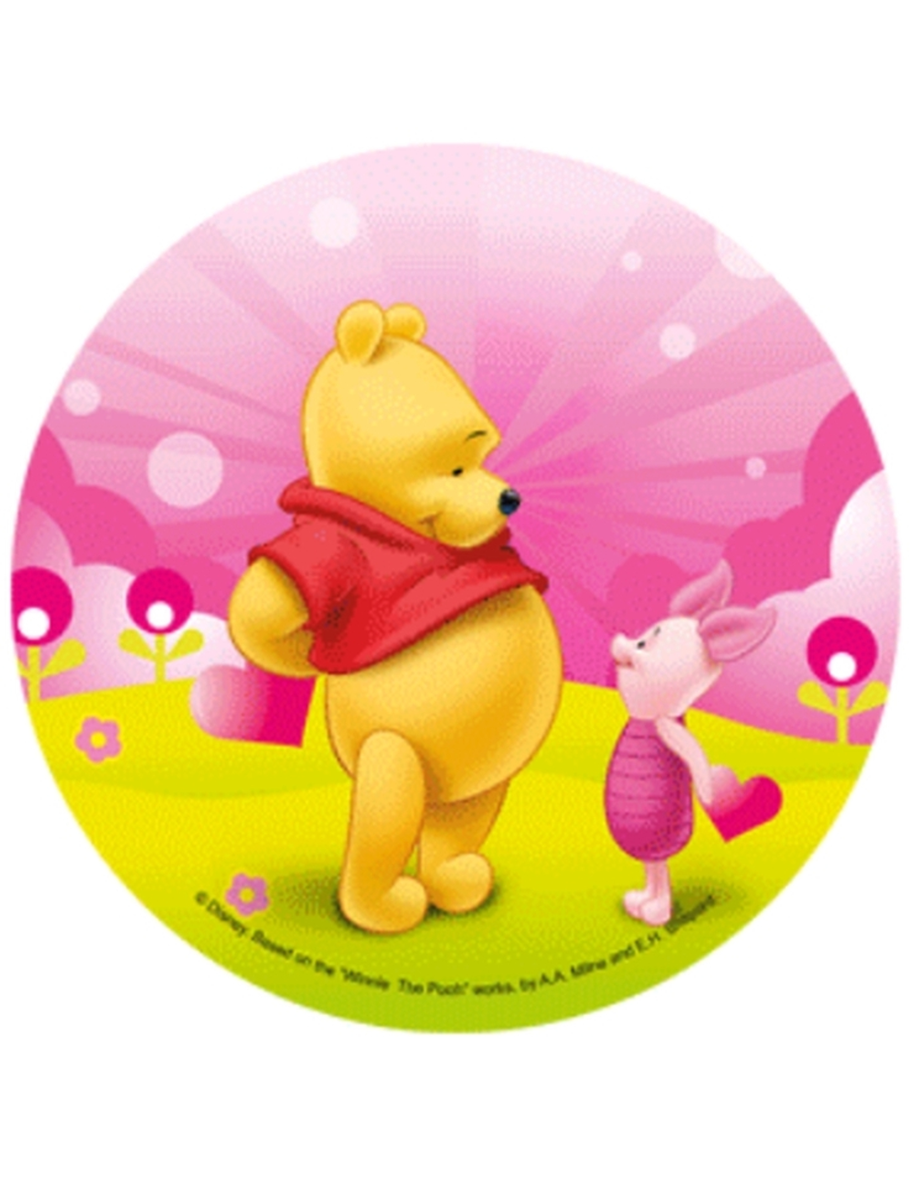 Disque en azyme Winnie l'Ourson  Winnie et Porcinet 21 cm