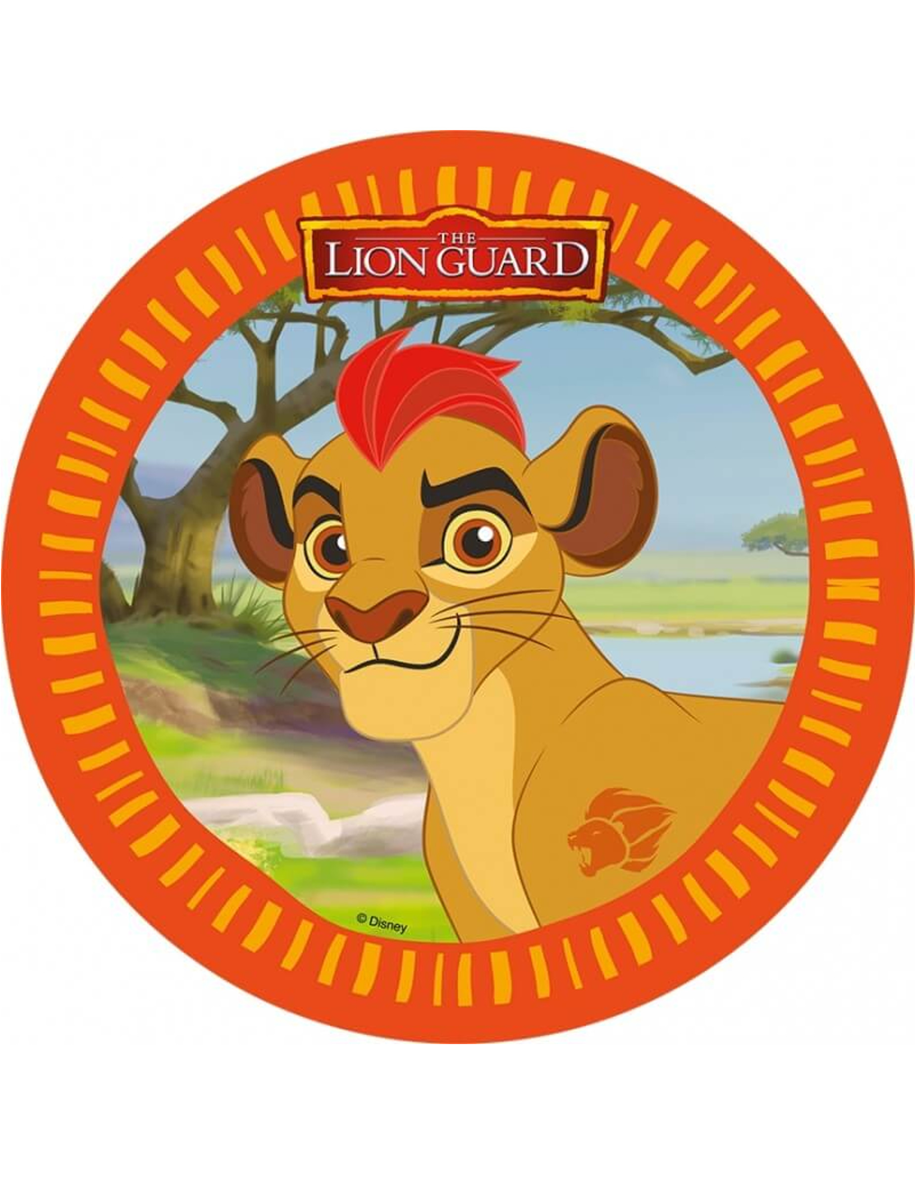 Disque en azyme La Garde du Roi Lion  Kion 21 cm