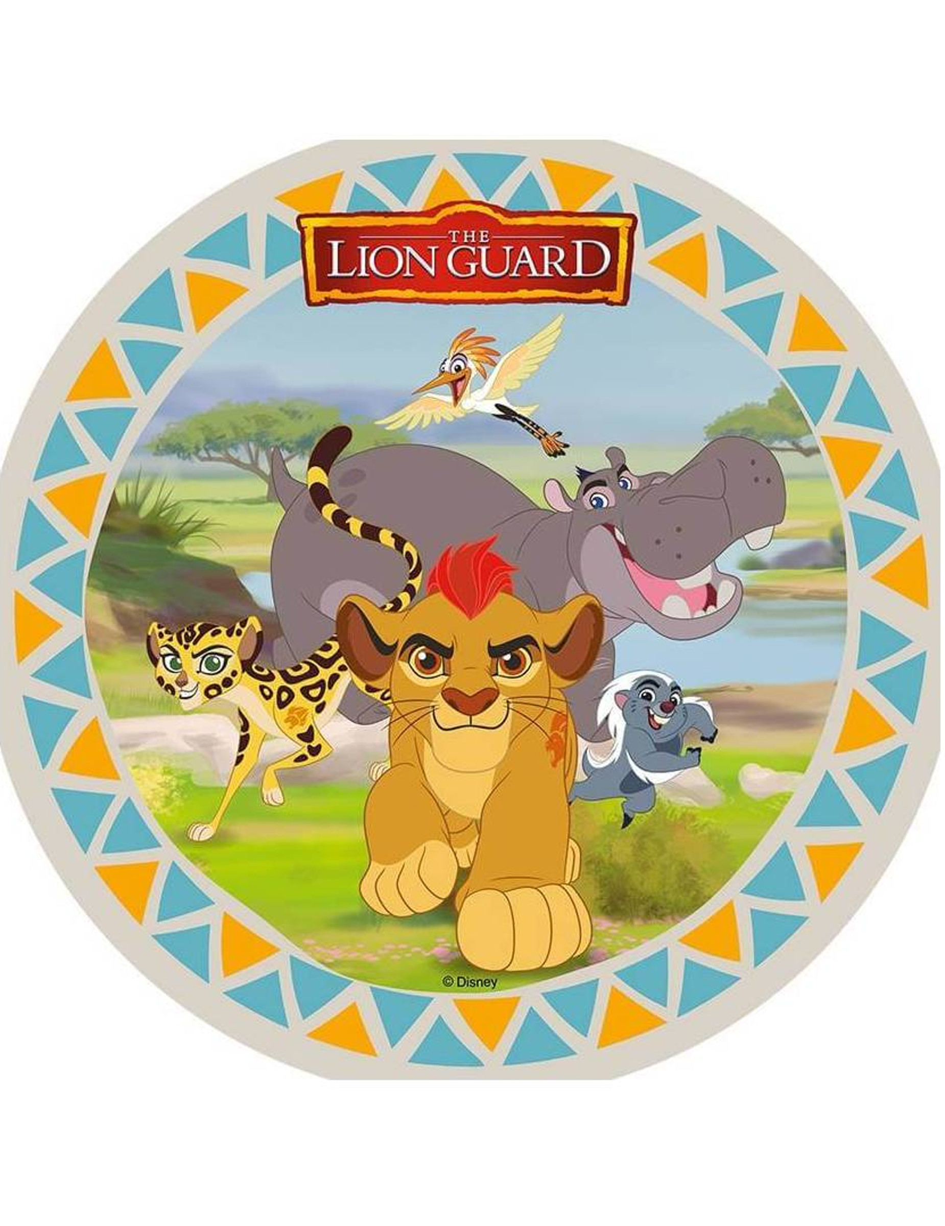 Disque en azyme La Garde du Roi Lion  21 cm