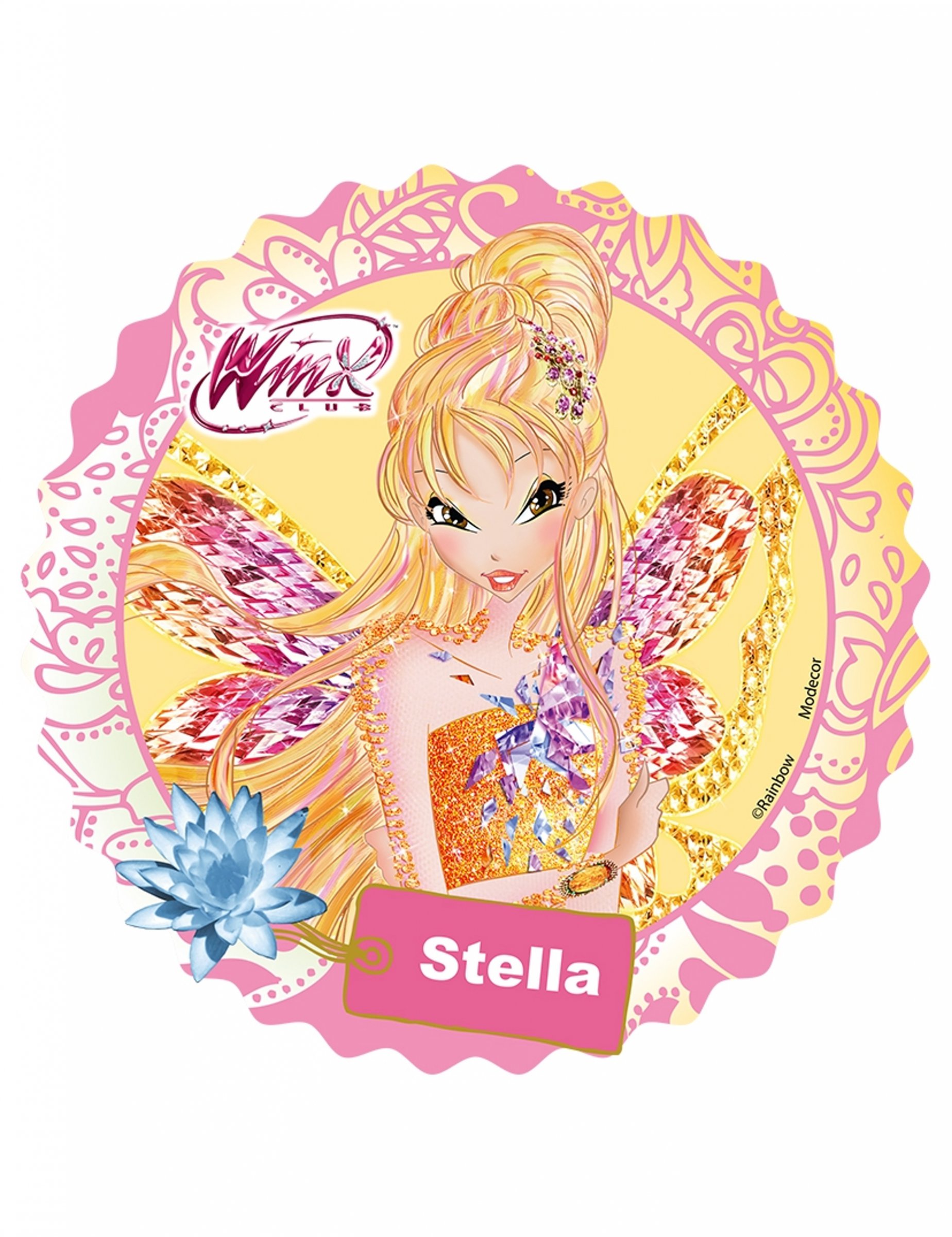 Disque en sucre Winx  Stella 21 cm