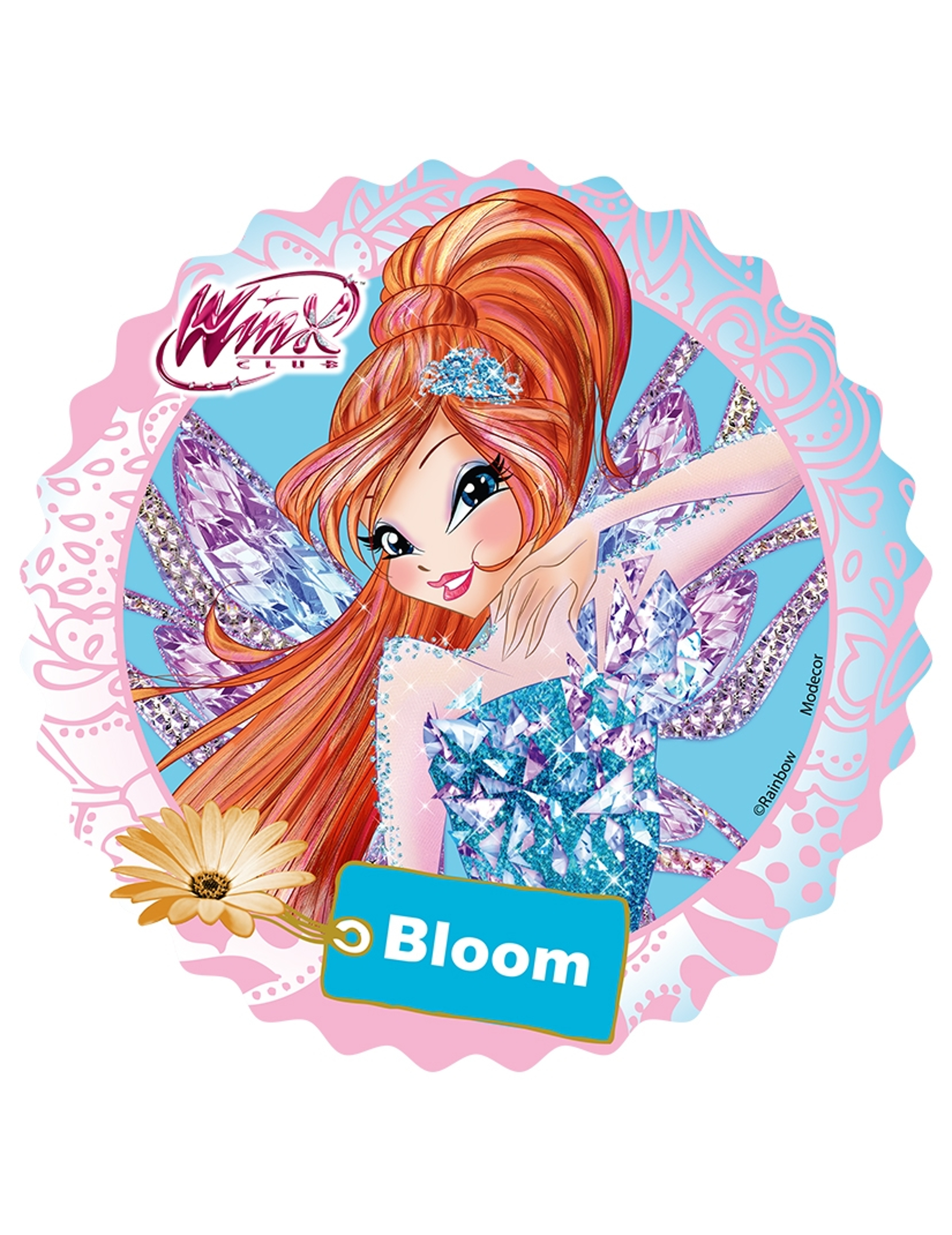 Disque en sucre Winx  Bloom 21 cm
