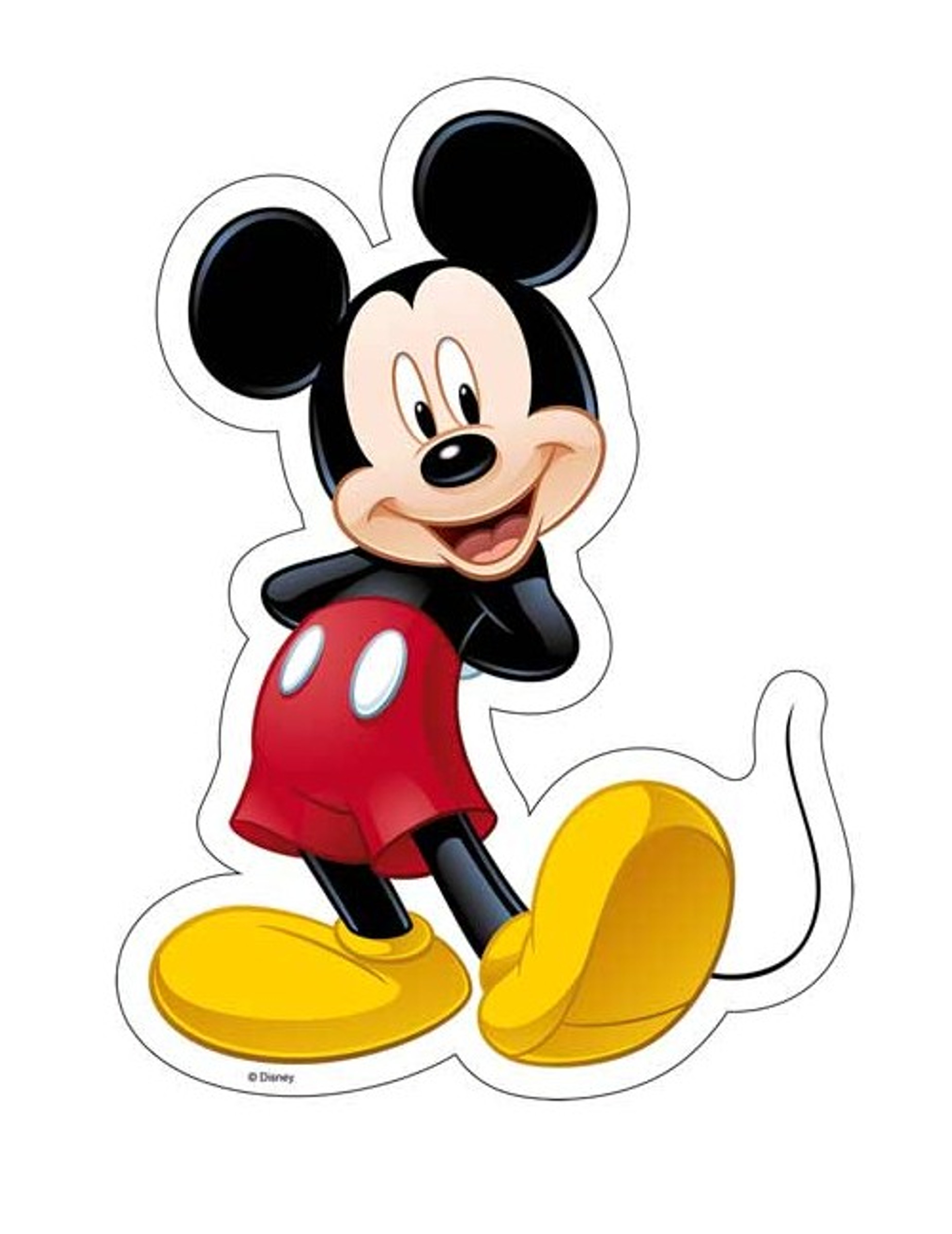 Feuille en azyme Mickey  18,4 x 25,7 cm