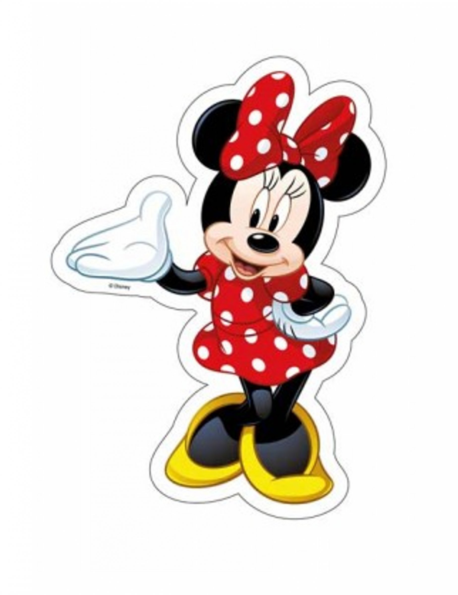 Feuille en azyme Minnie  18 x 25,2 cm