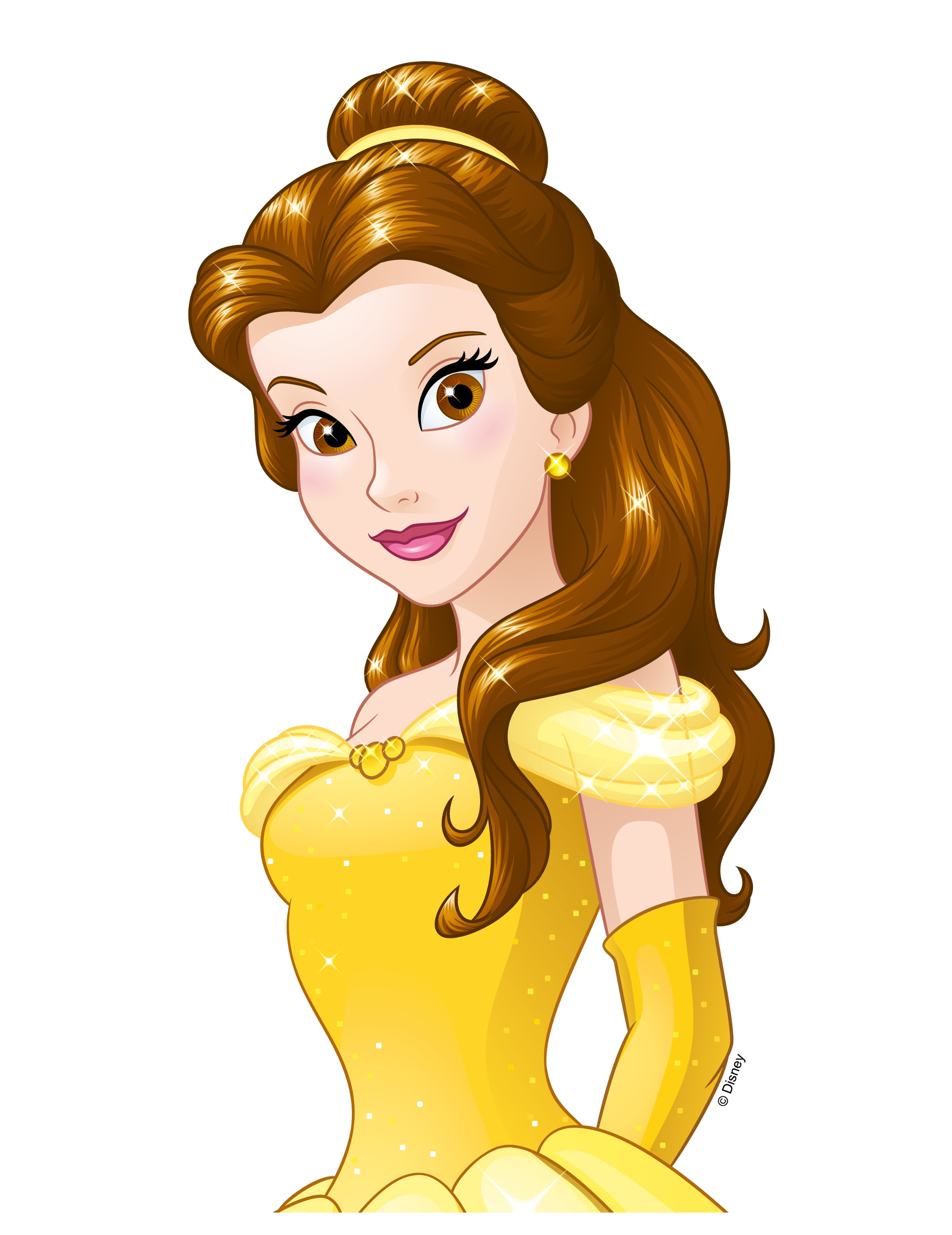 Feuille en azyme Princesses Disney  Belle 13,8 x 24,6 cm