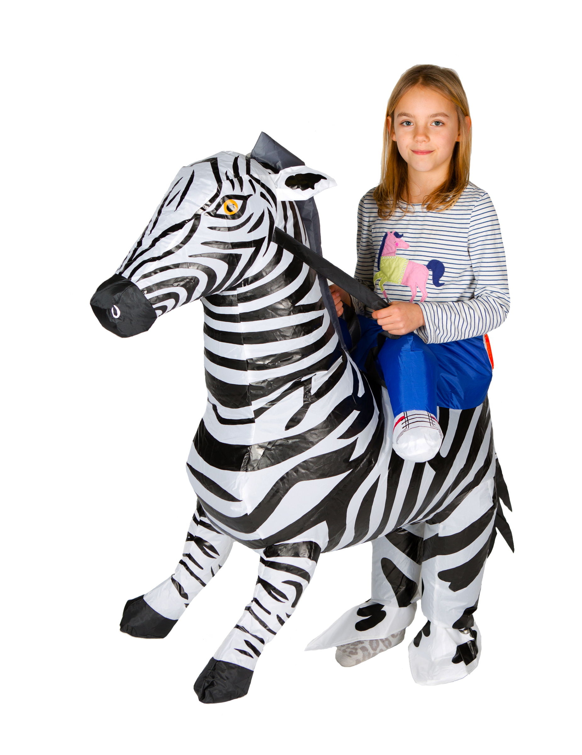 Déguisement zèbre gonflable enfant