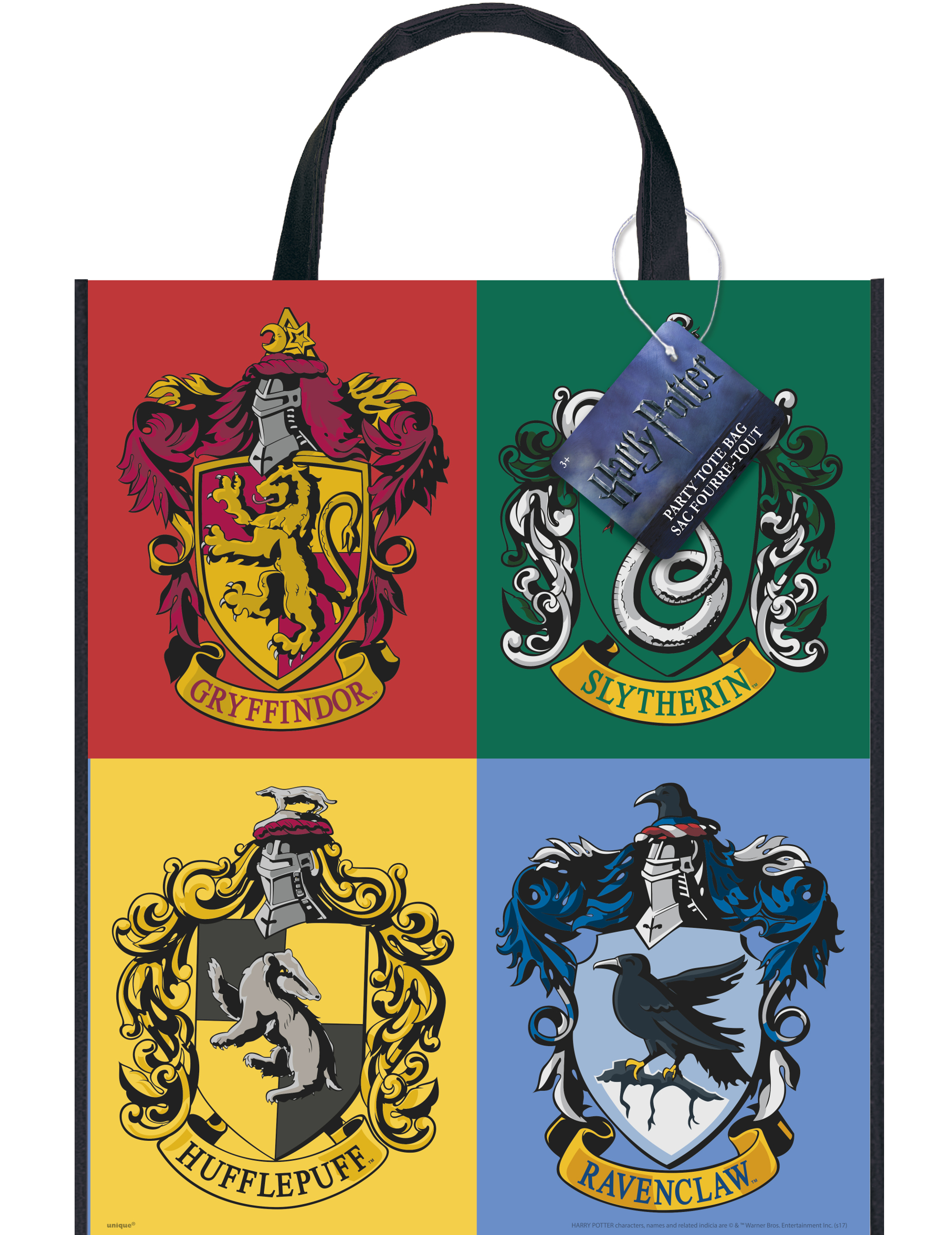 Sac cadeaux en plastique Harry Potter 33 x 28 cm