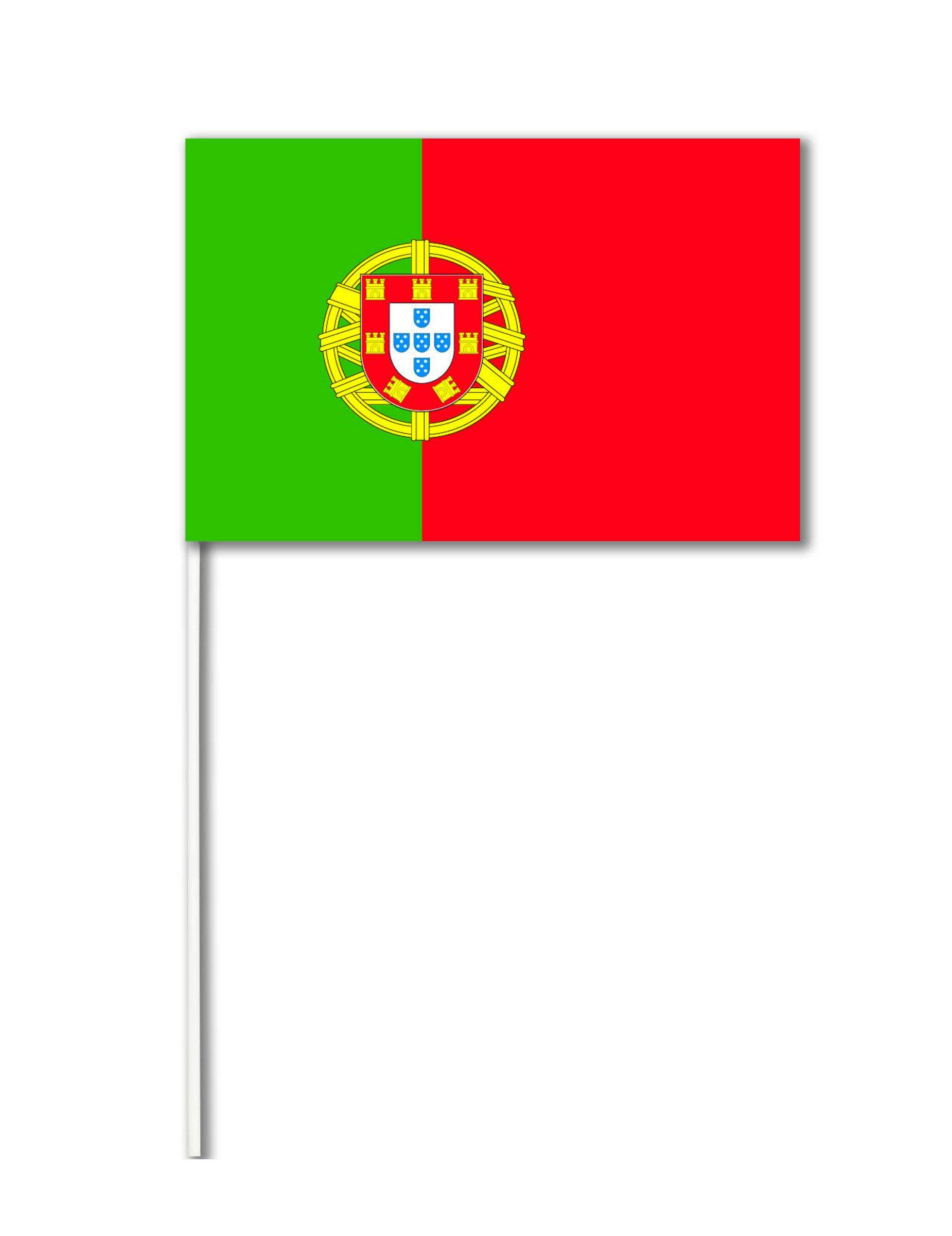 Drapeau papier Portugal 14 x 21 cm