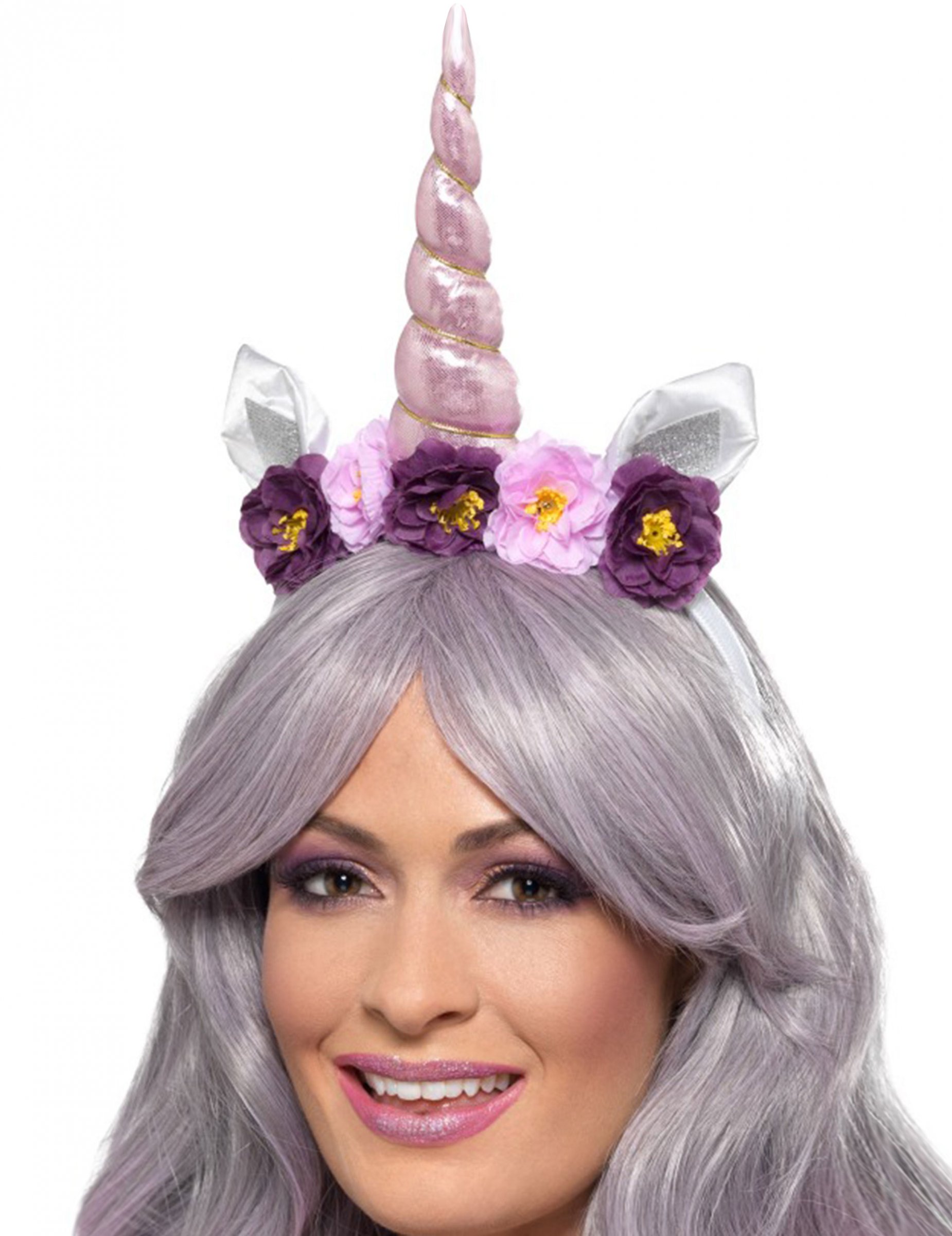 Serre-tête licorne violette adulte