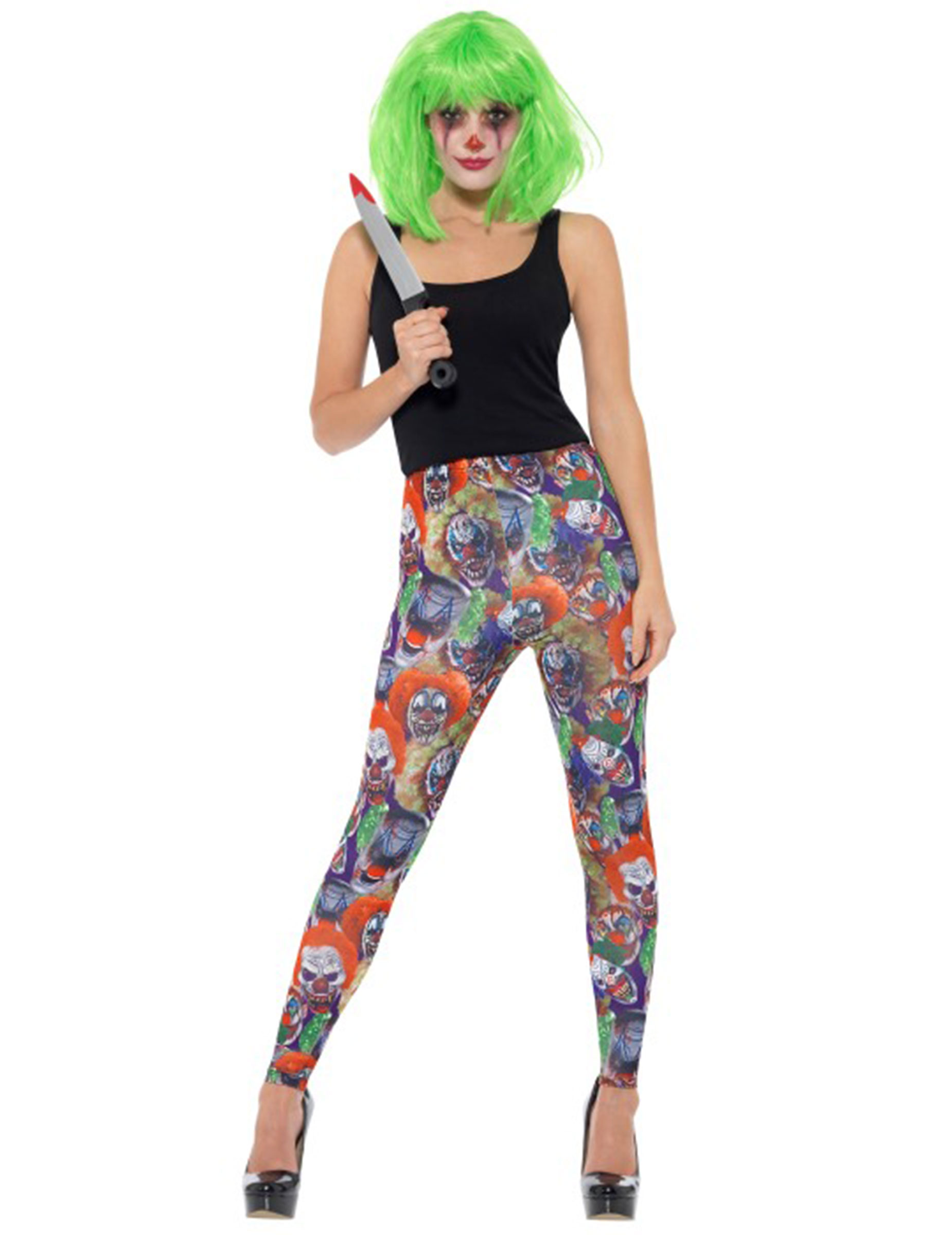 Legging clown maléfique femme