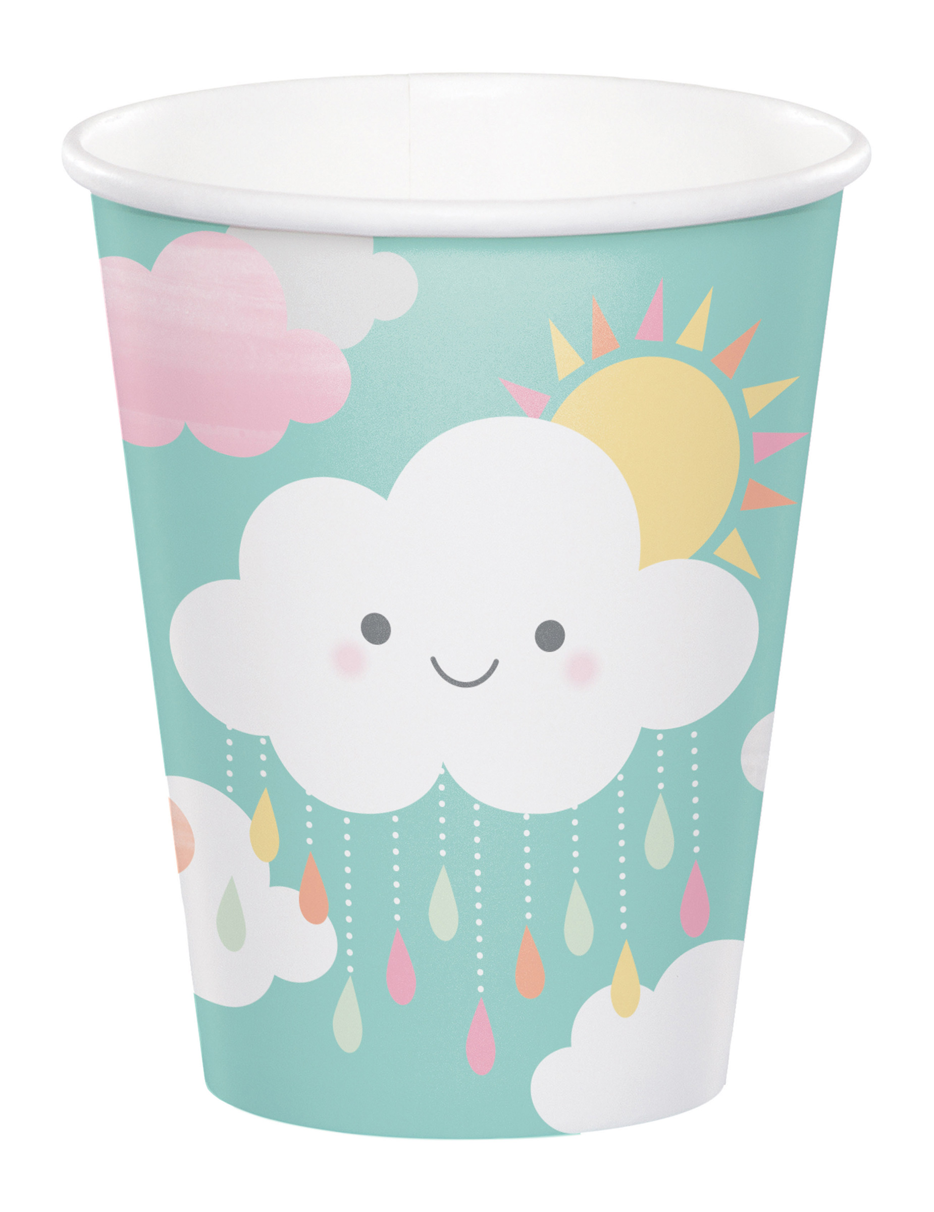 8 Gobelets en carton Petit Nuage 256 ml
