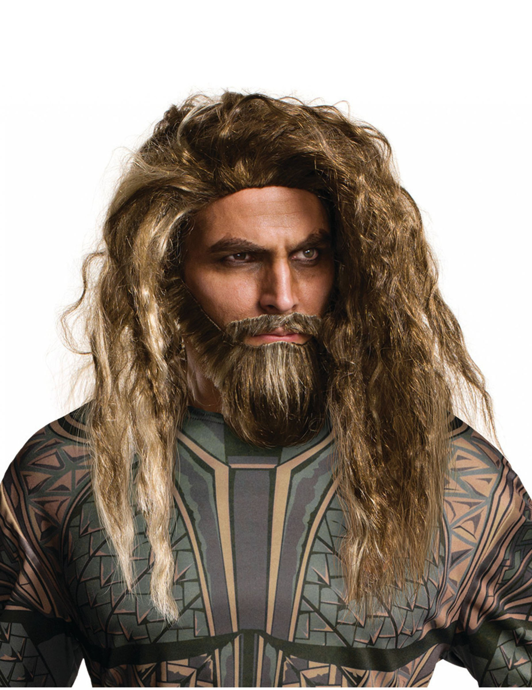 Perruque et barbe Aquaman adulte